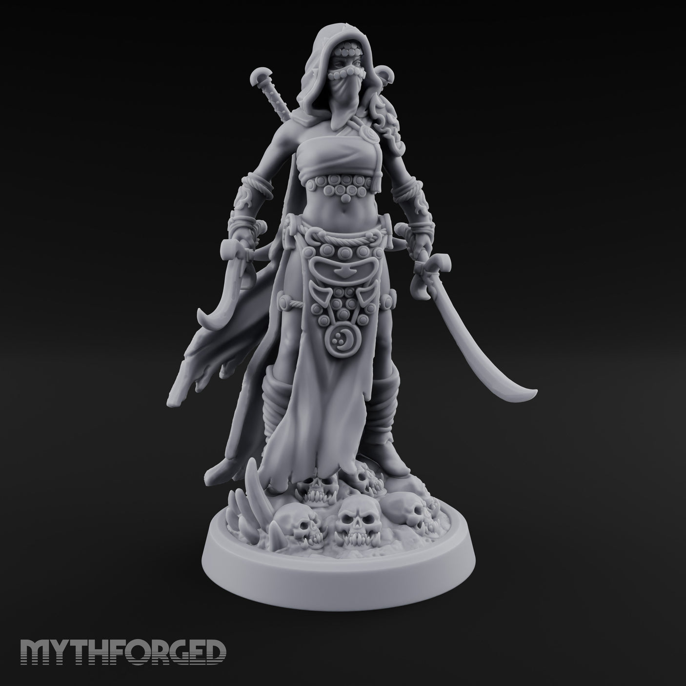 Skull Treading Dual Wielding Human Assassin gallery 2
