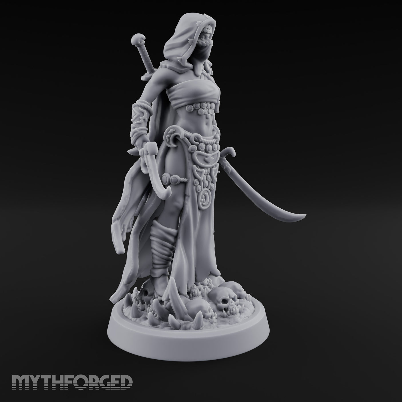 Skull Treading Dual Wielding Human Assassin gallery 3