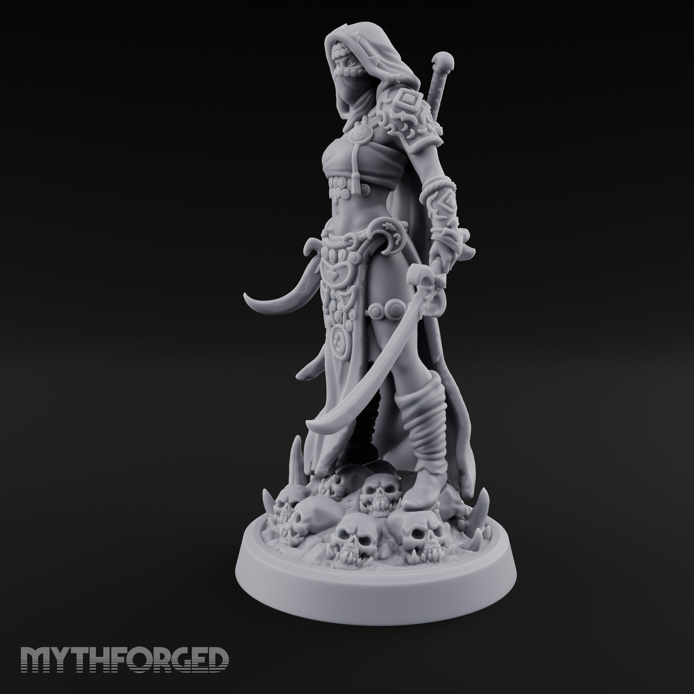 Skull Treading Dual Wielding Human Assassin gallery 8