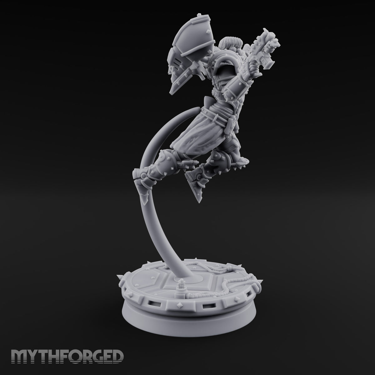 Prayers Descend Armed Human Jump Pack Warriors — A