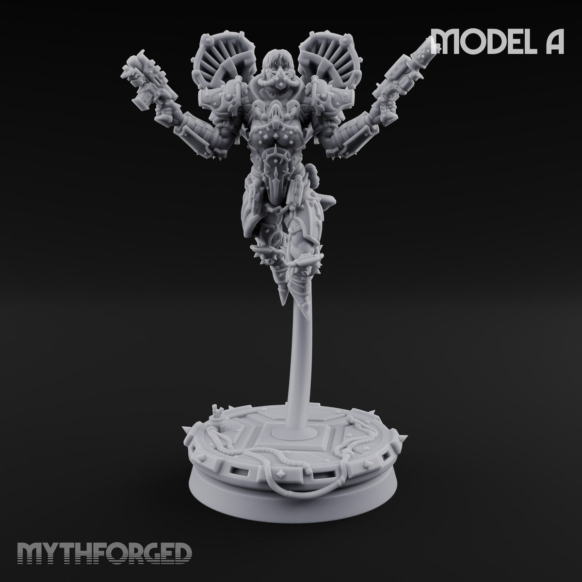 Prayers Descend Armed Human Jump Pack Warrior A