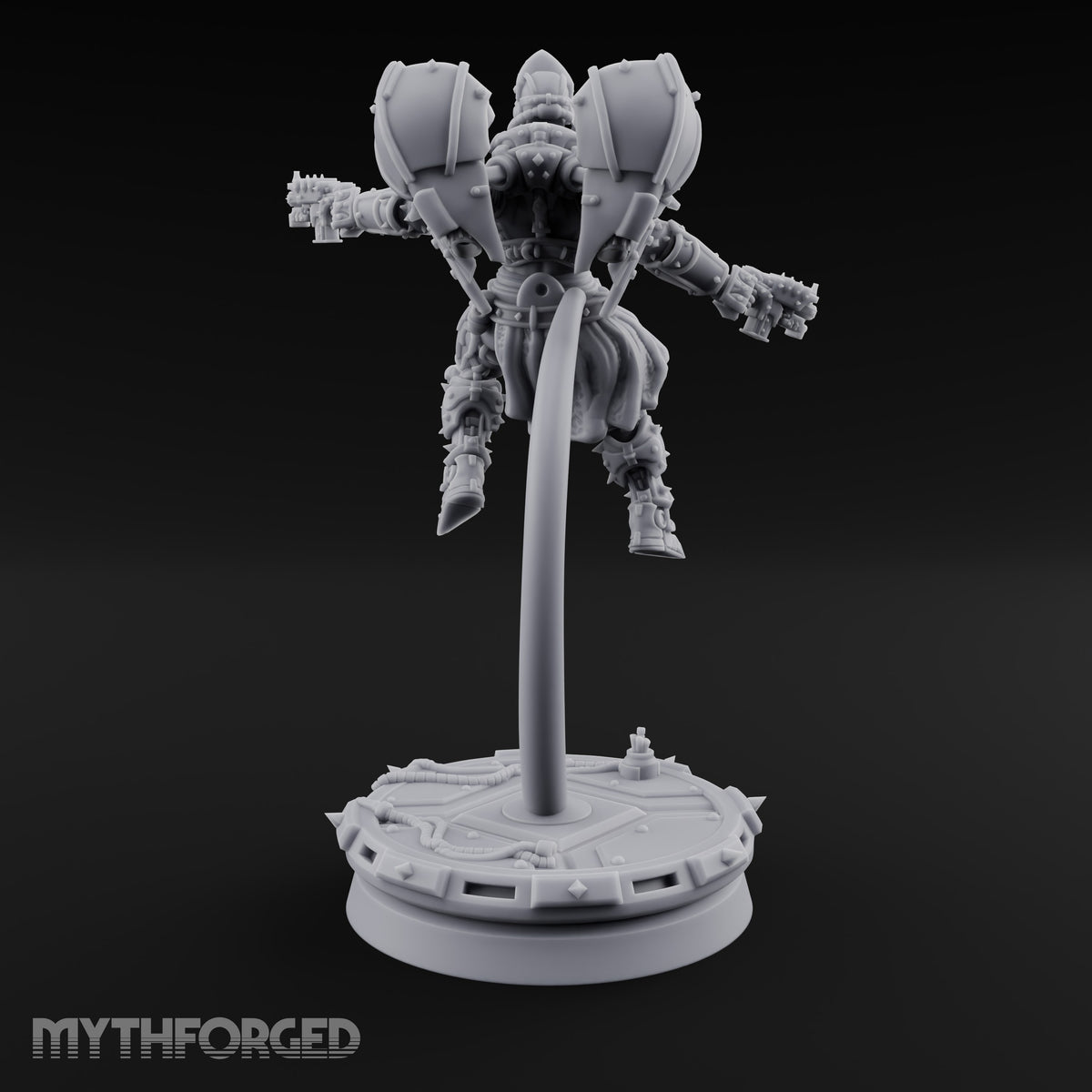 Prayers Descend Armed Human Jump Pack Warrior B