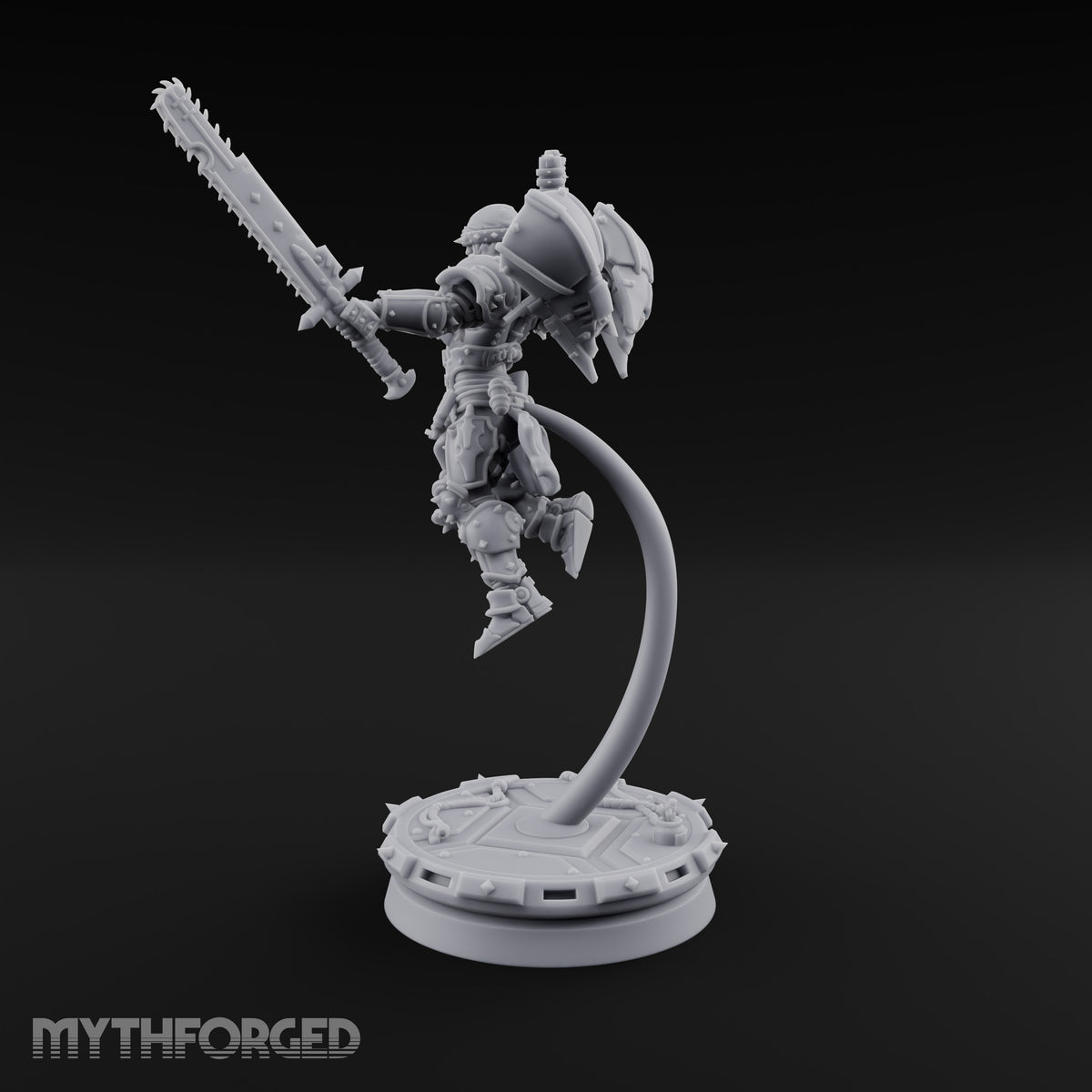 Prayers Descend Armed Human Jump Pack Warrior C