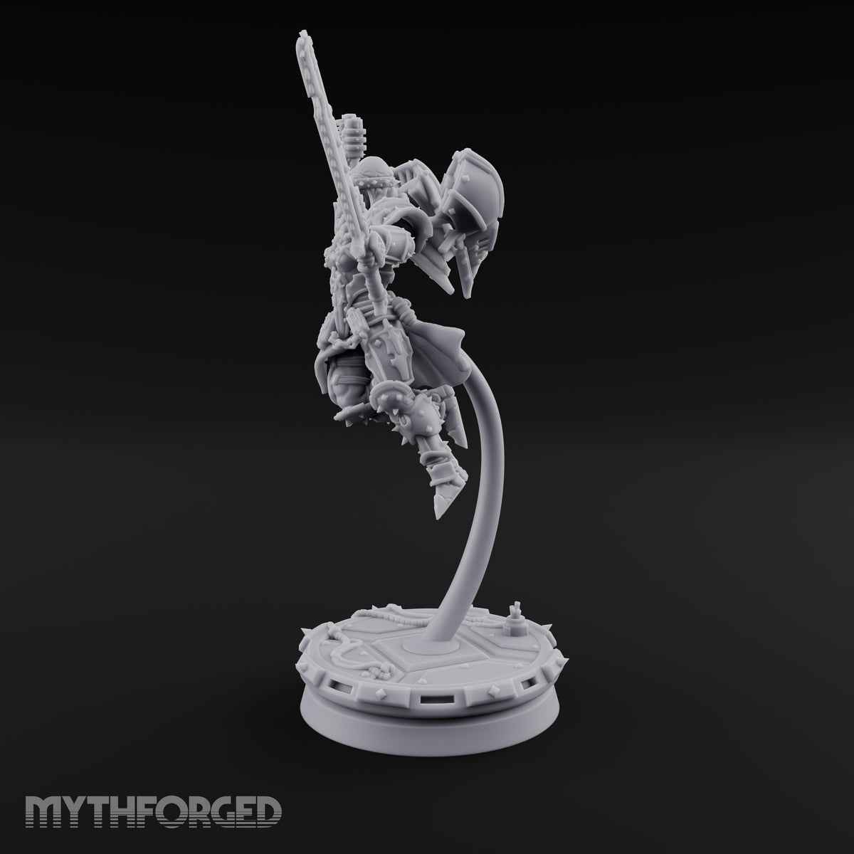 Prayers Descend Armed Human Jump Pack Warrior C