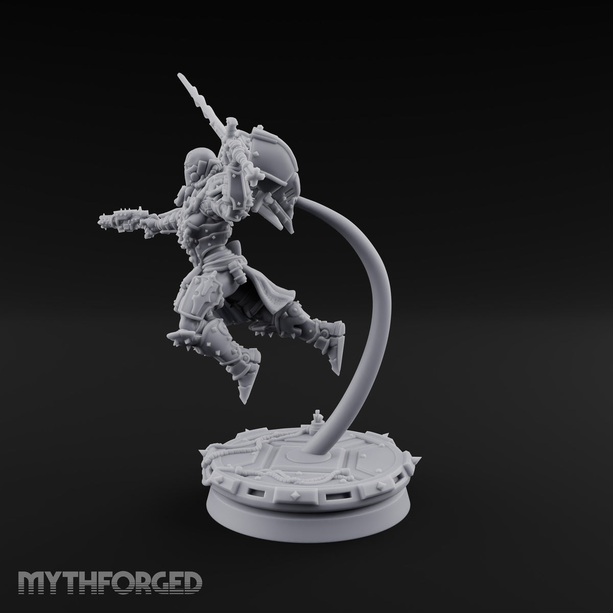 Prayers Descend Armed Human Jump Pack Warrior D