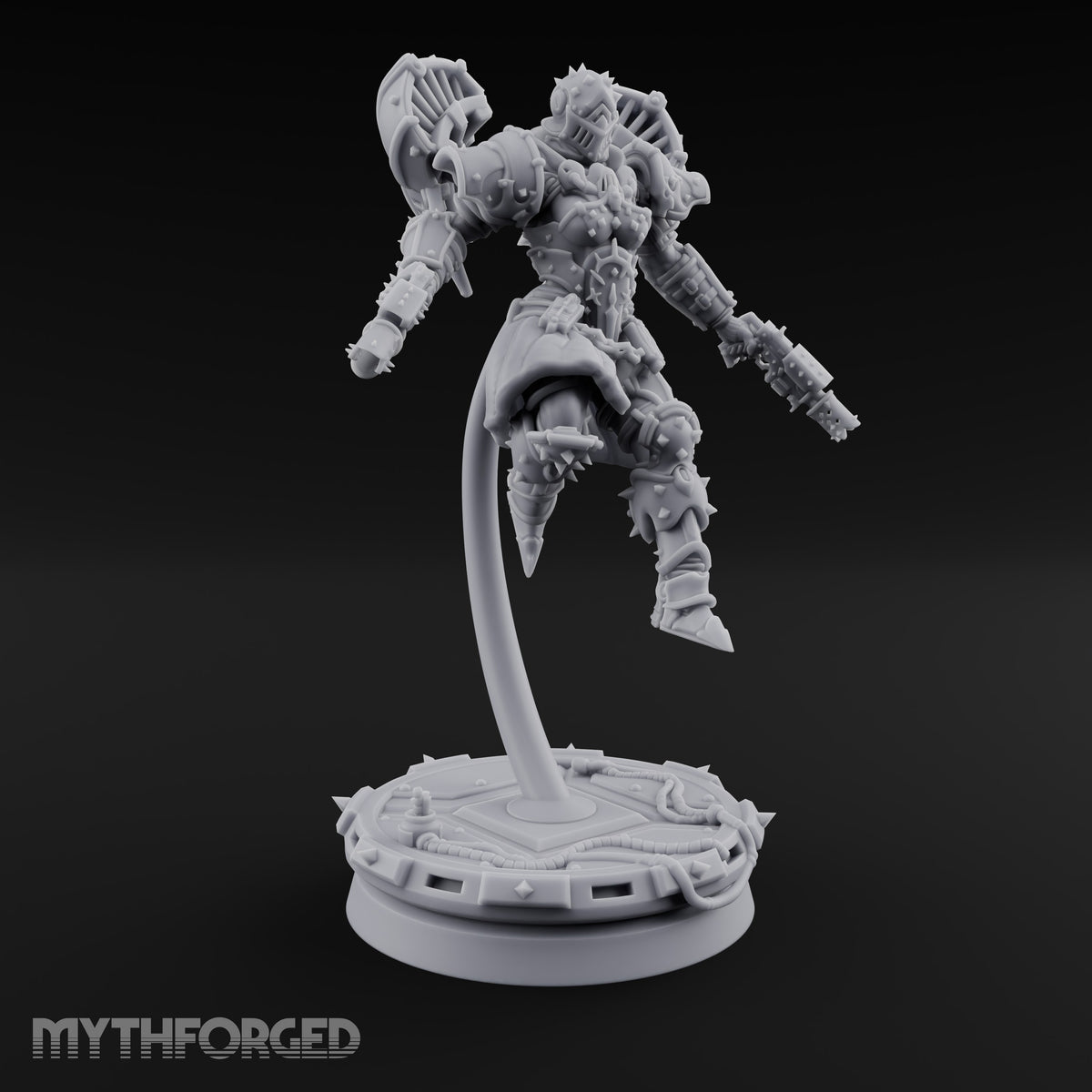 Prayers Descend Armed Human Jump Pack Warriors — E