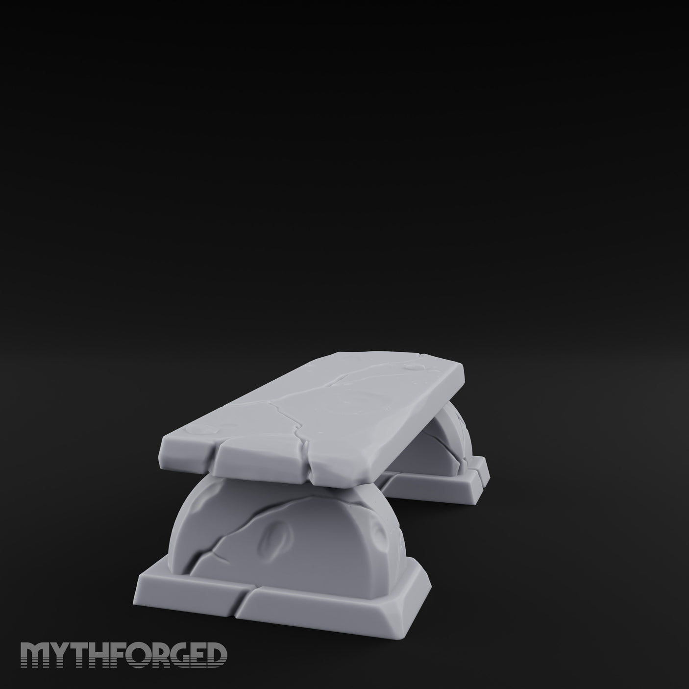 Slab-Topped Pedestal-Footed Stone Garden Bench gallery 6