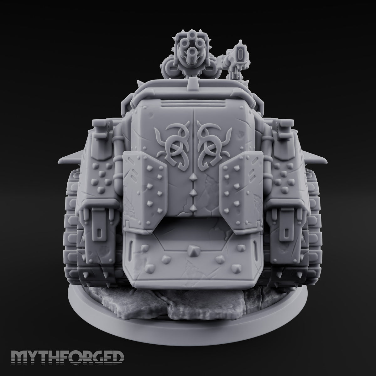 Rocket Pod, Rust Plating Modron Tracked Rocket Automaton — Gatling
