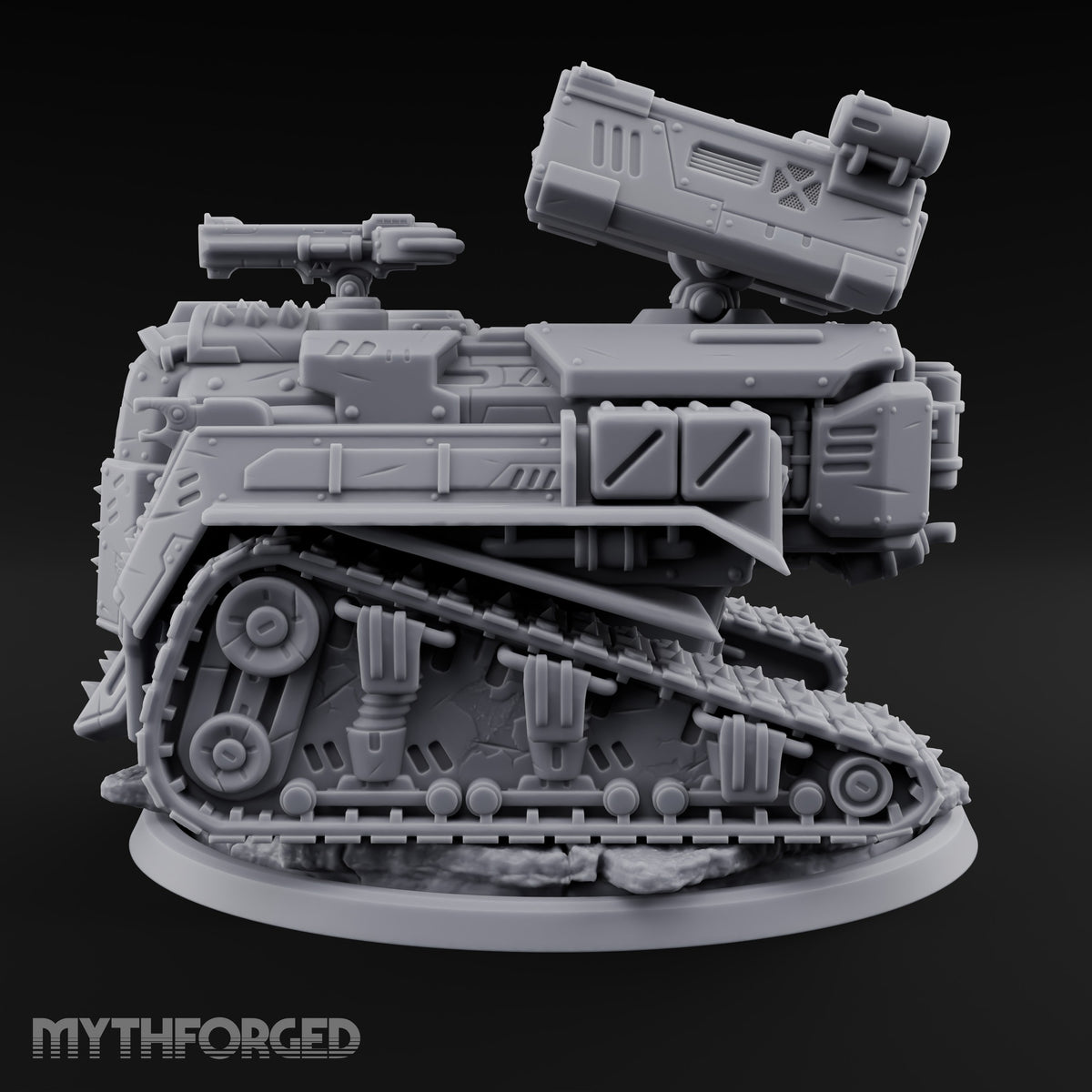 Rocket Pod, Rust Plating Modron Tracked Rocket Automaton — Rocket