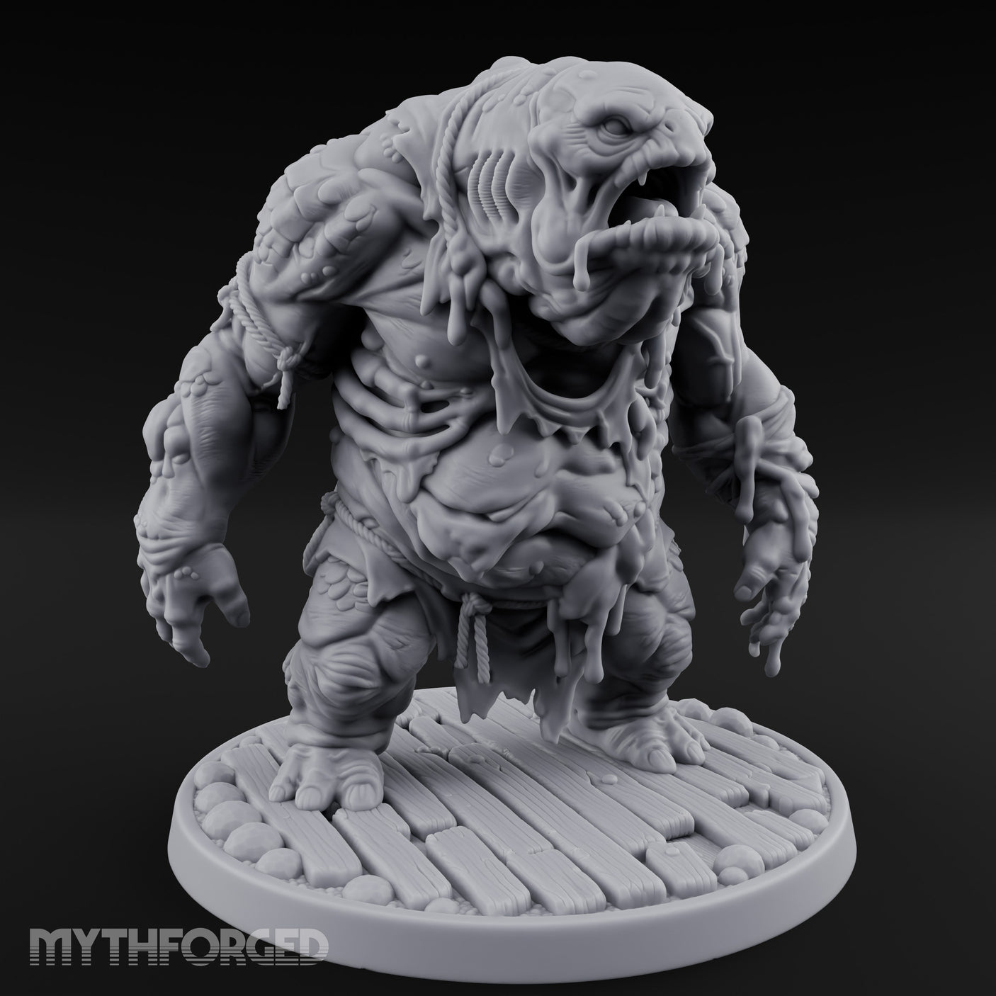 Slime Dripping Maw Gaping Sea Hag Miniature for Dungeons and Dragons, Pathfinder or other TTRPGs