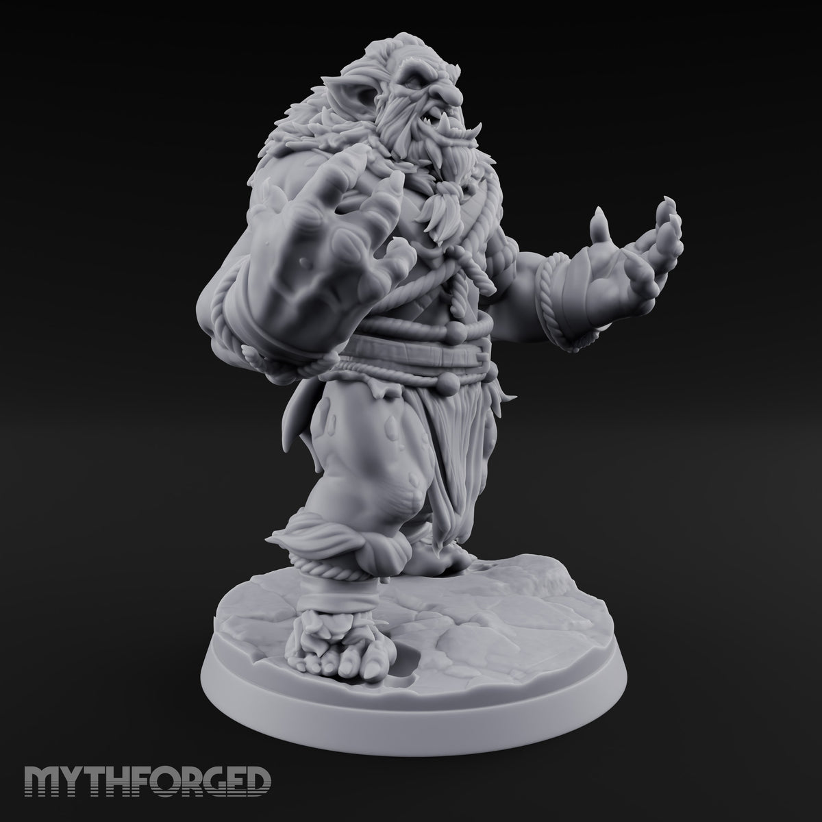 Bound in Rope Snow Troll B