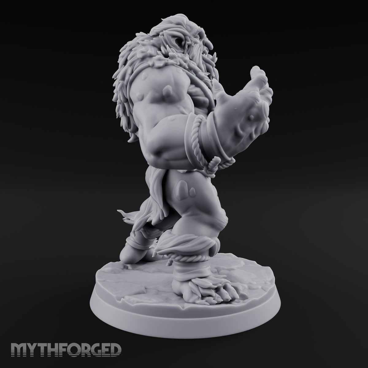 Bound in Rope Snow Troll B