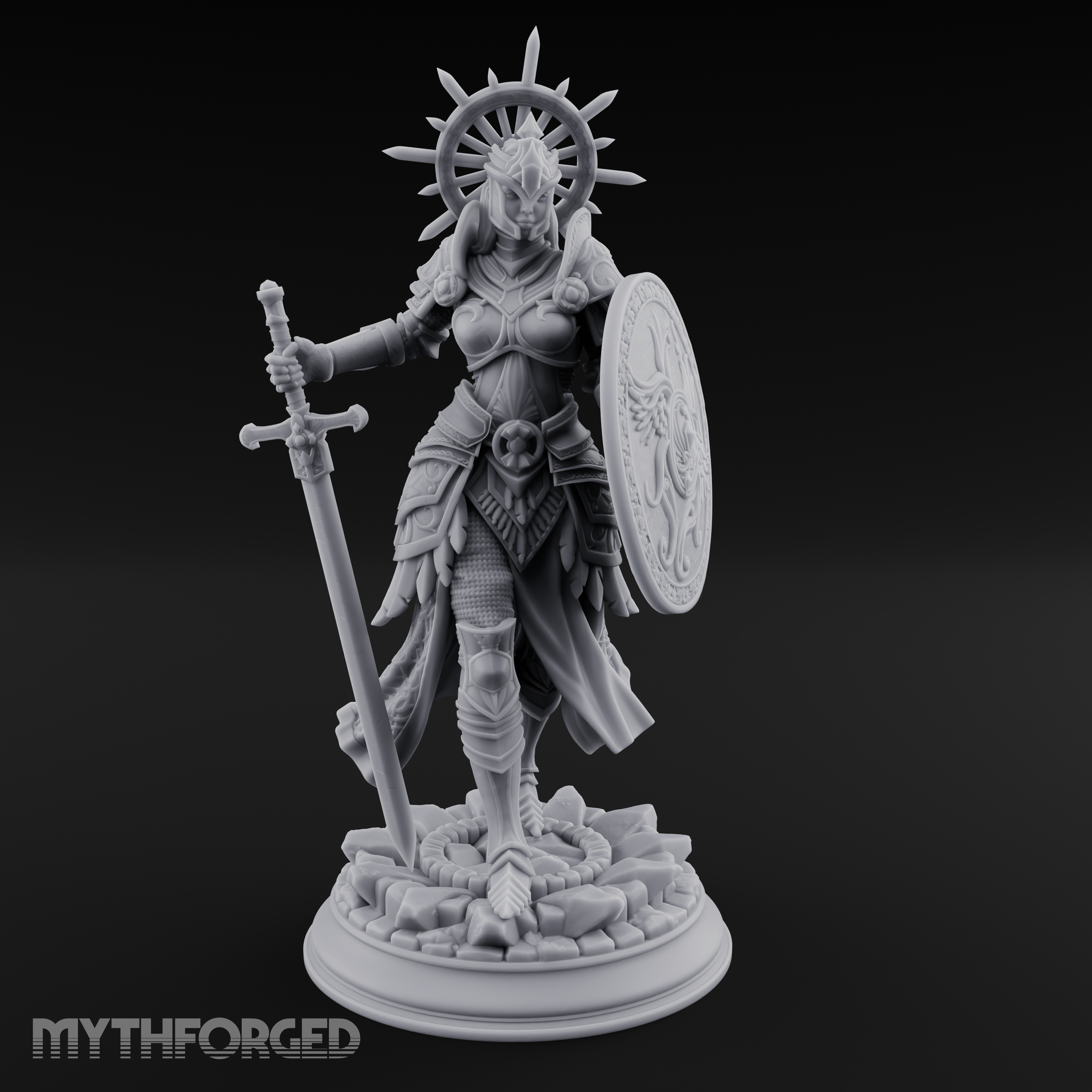 Halo Crowned Defender Aasimar Paladin