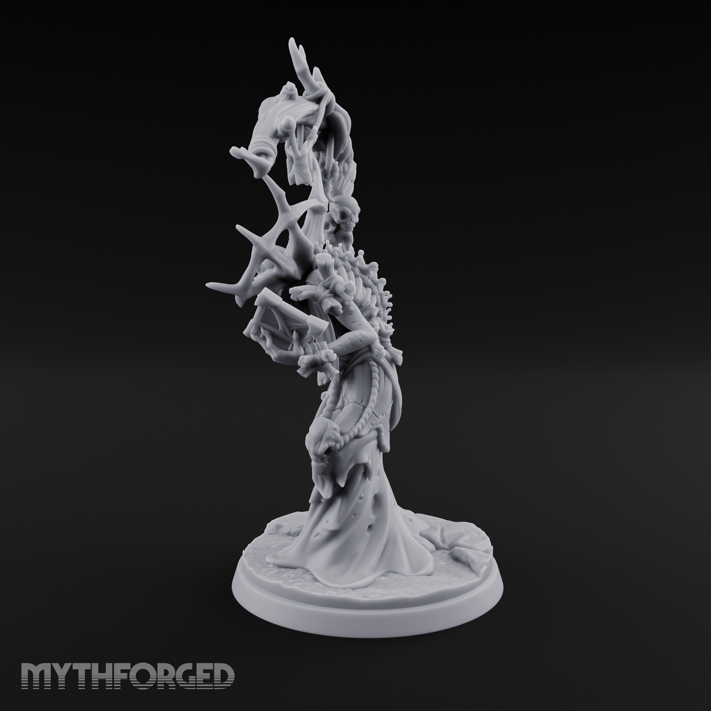 Scythe Wielding Lich Miniature for Dungeons and Dragons, Pathfinder or other TTRPGs