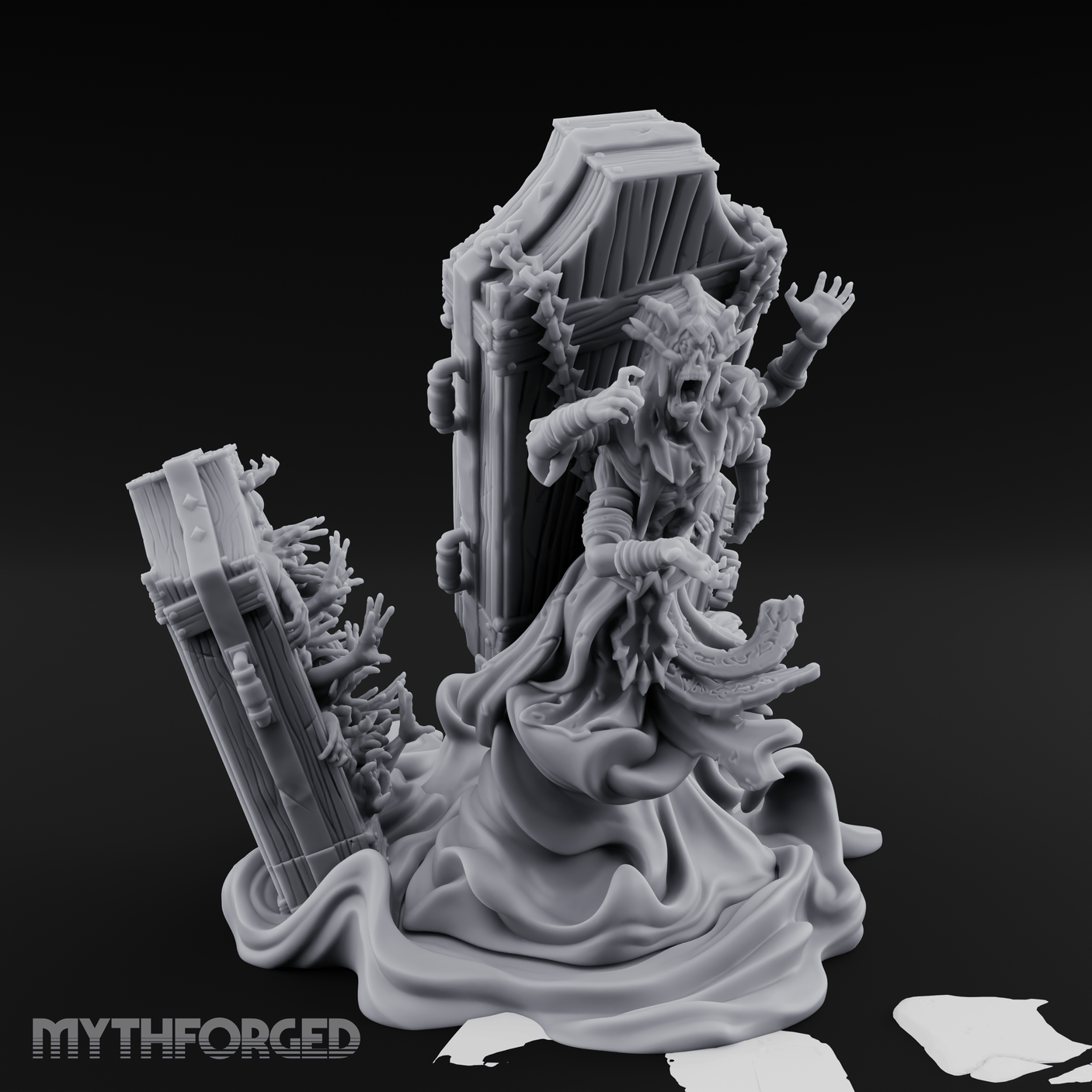 Haunting The Halls Wraith Specter Miniature for Dungeons and Dragons, Pathfinder or other TTRPGs