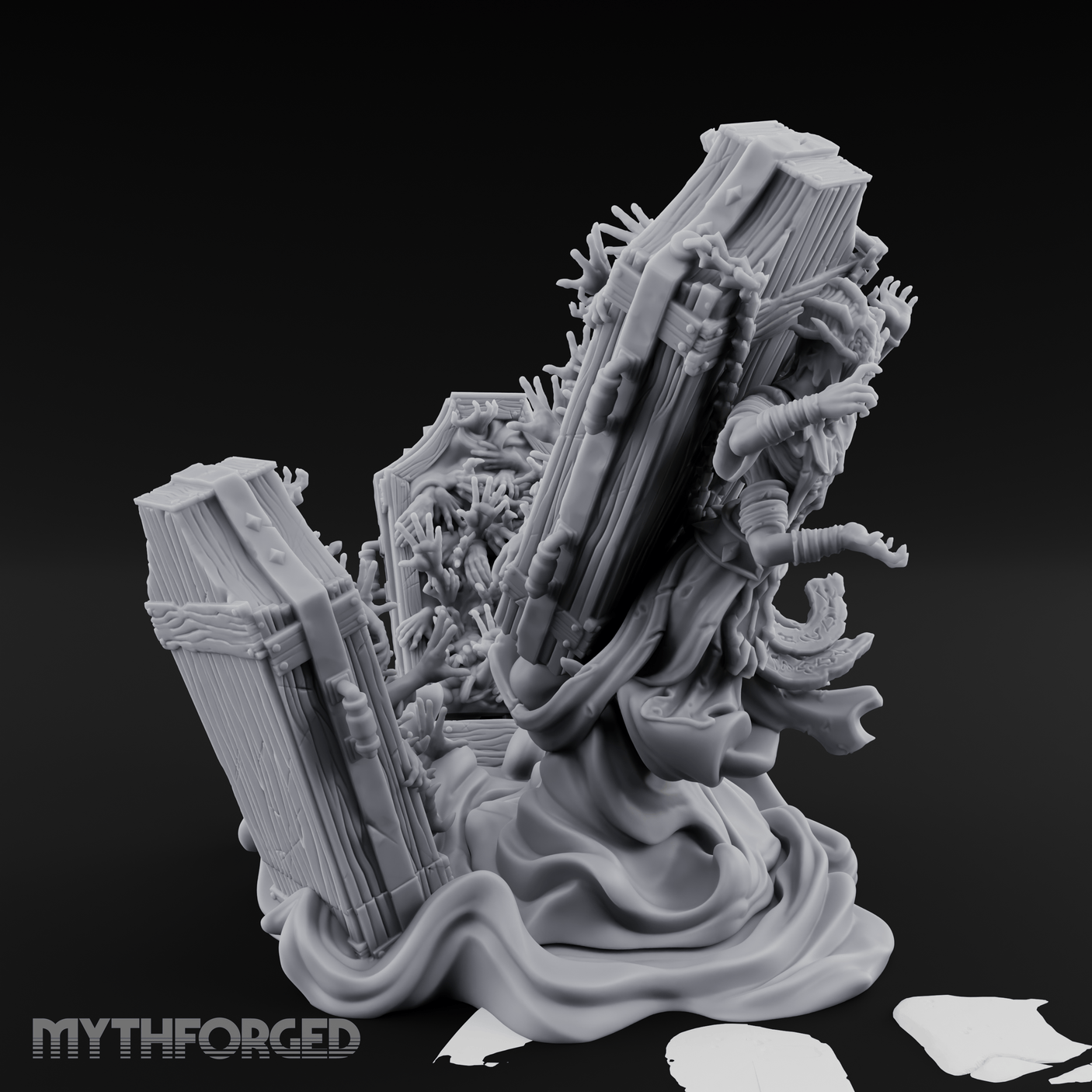 Haunting The Halls Wraith Specter Miniature for Dungeons and Dragons, Pathfinder or other TTRPGs
