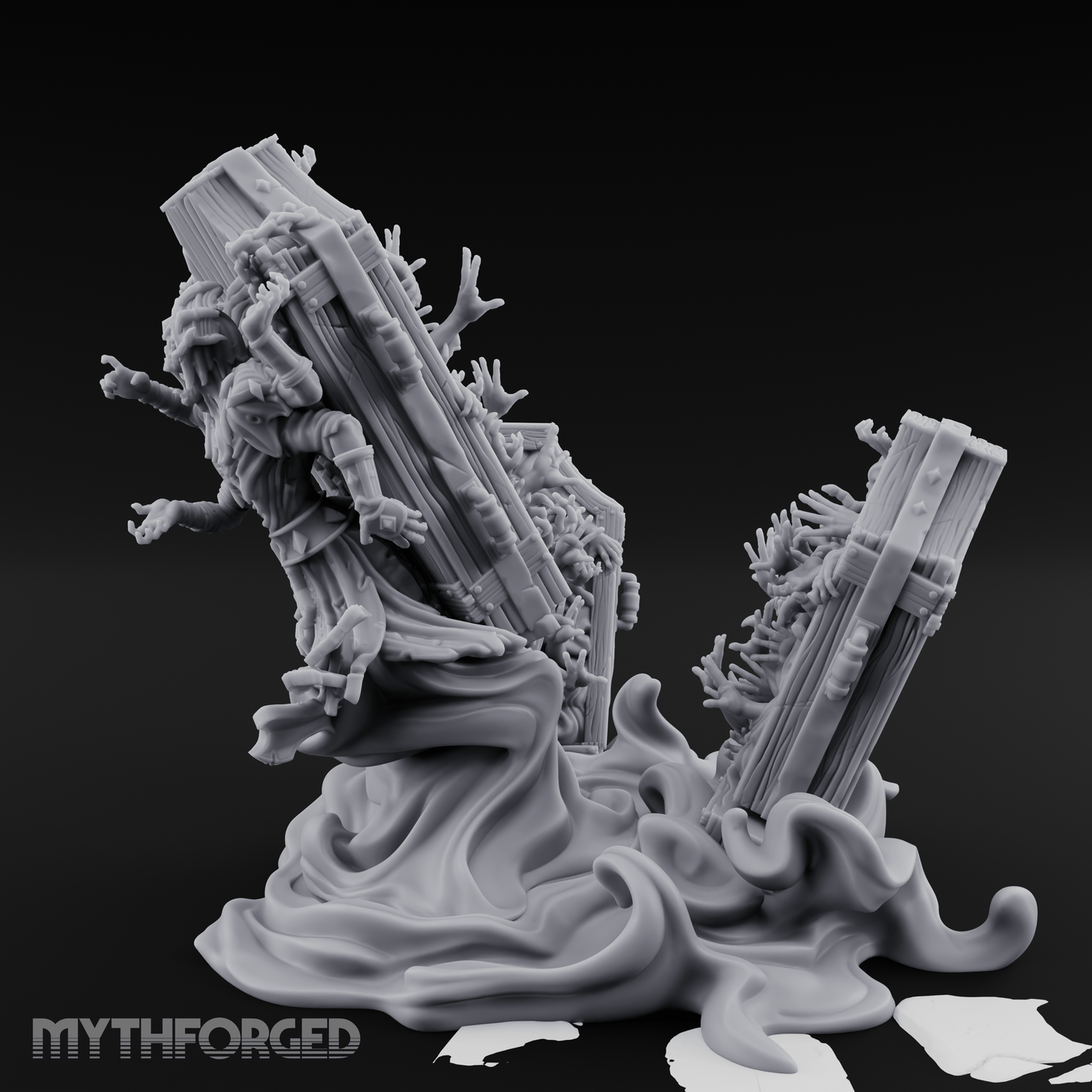 Haunting The Halls Wraith Specter Miniature for Dungeons and Dragons, Pathfinder or other TTRPGs