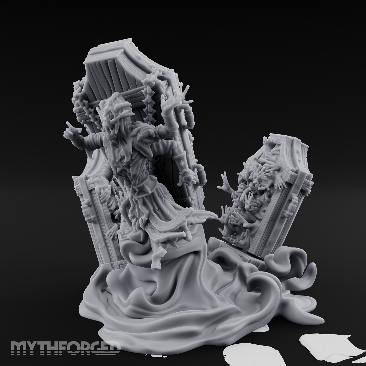 Haunting The Halls Wraith Specter Miniature for Dungeons and Dragons, Pathfinder or other TTRPGs