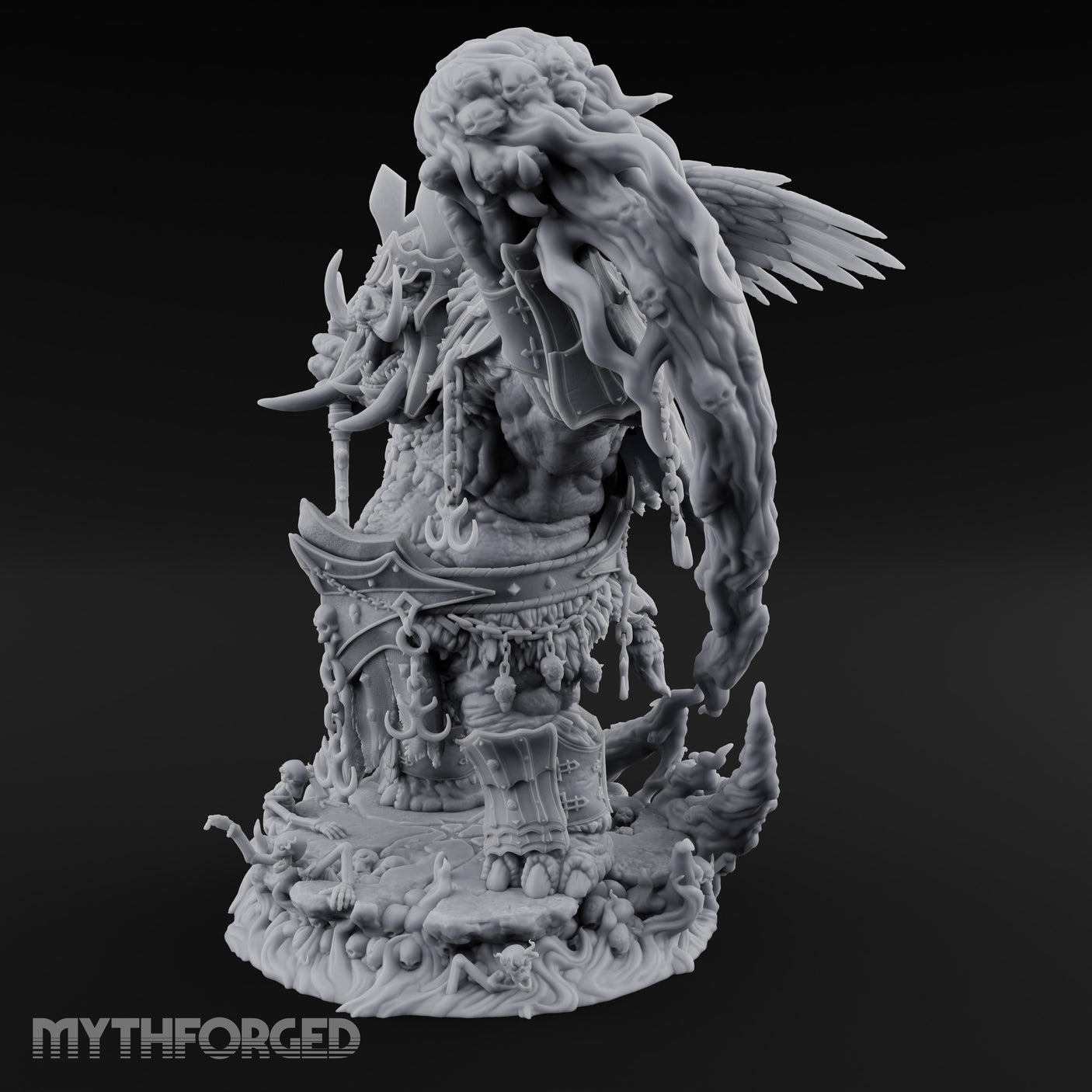 Soul Draining Demon Lord Miniature for Dungeons and Dragons, Pathfinder or other TTRPGs