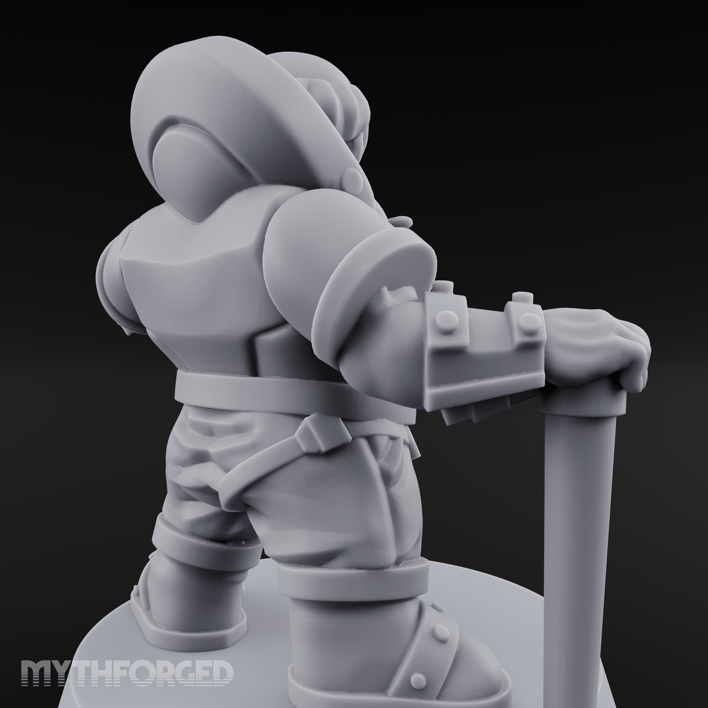 Gear Laden Gunslinger Dwarf Gunner Miniature for Dungeons and Dragons, Pathfinder or other TTRPGs