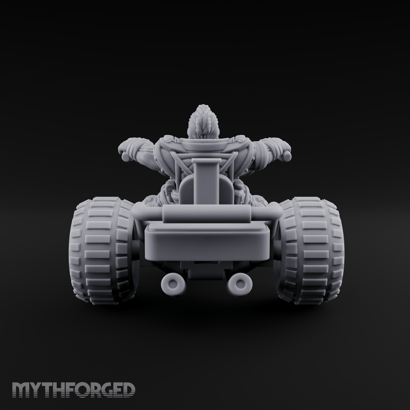 Throttle Wide Open Dwarf Biker Miniature for Dungeons and Dragons, Pathfinder or other TTRPGs