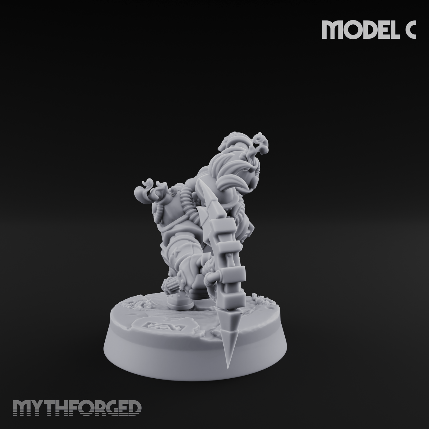 Smoke Venting Dwarf Gadgeteer C Miniature for Dungeons and Dragons, Pathfinder or other TTRPGs