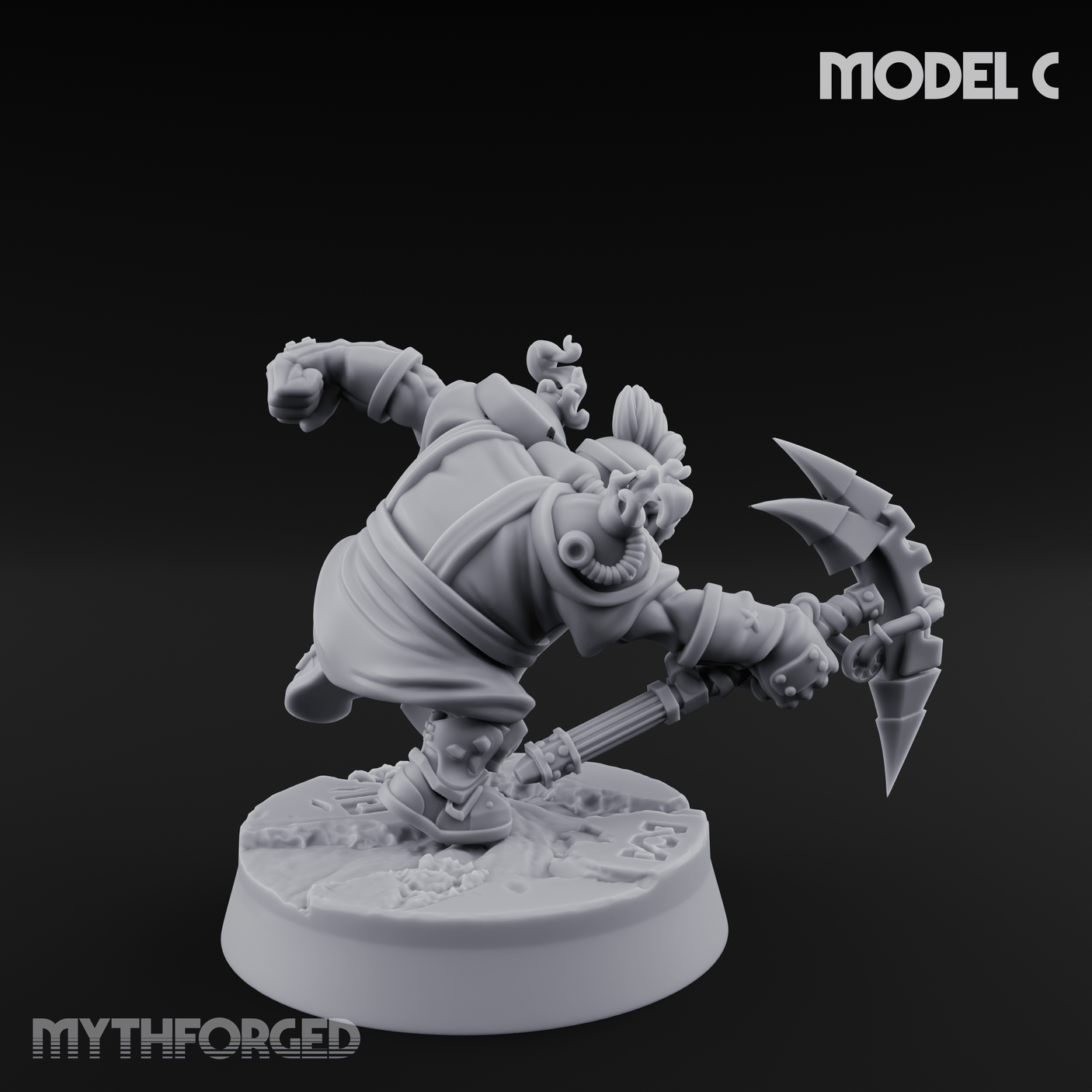 Smoke Venting Dwarf Gadgeteer C Miniature for Dungeons and Dragons, Pathfinder or other TTRPGs