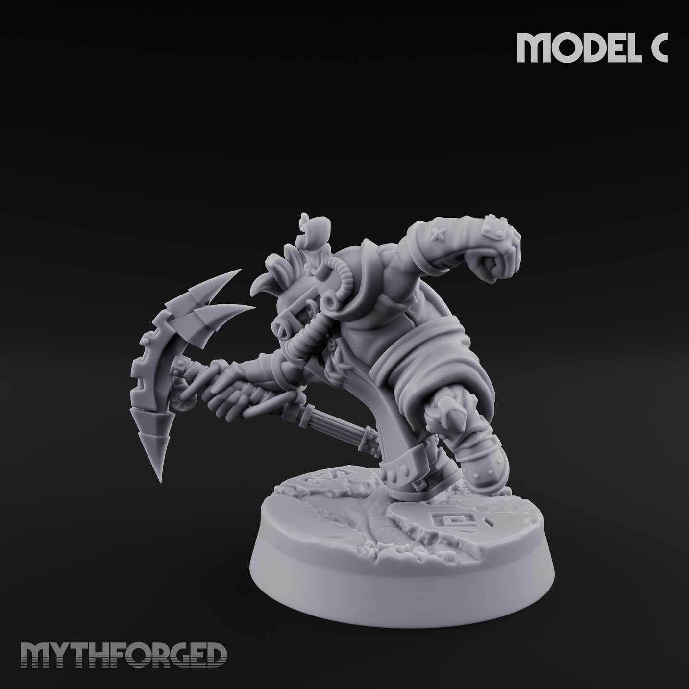 Smoke Venting Dwarf Gadgeteer C Miniature for Dungeons and Dragons, Pathfinder or other TTRPGs