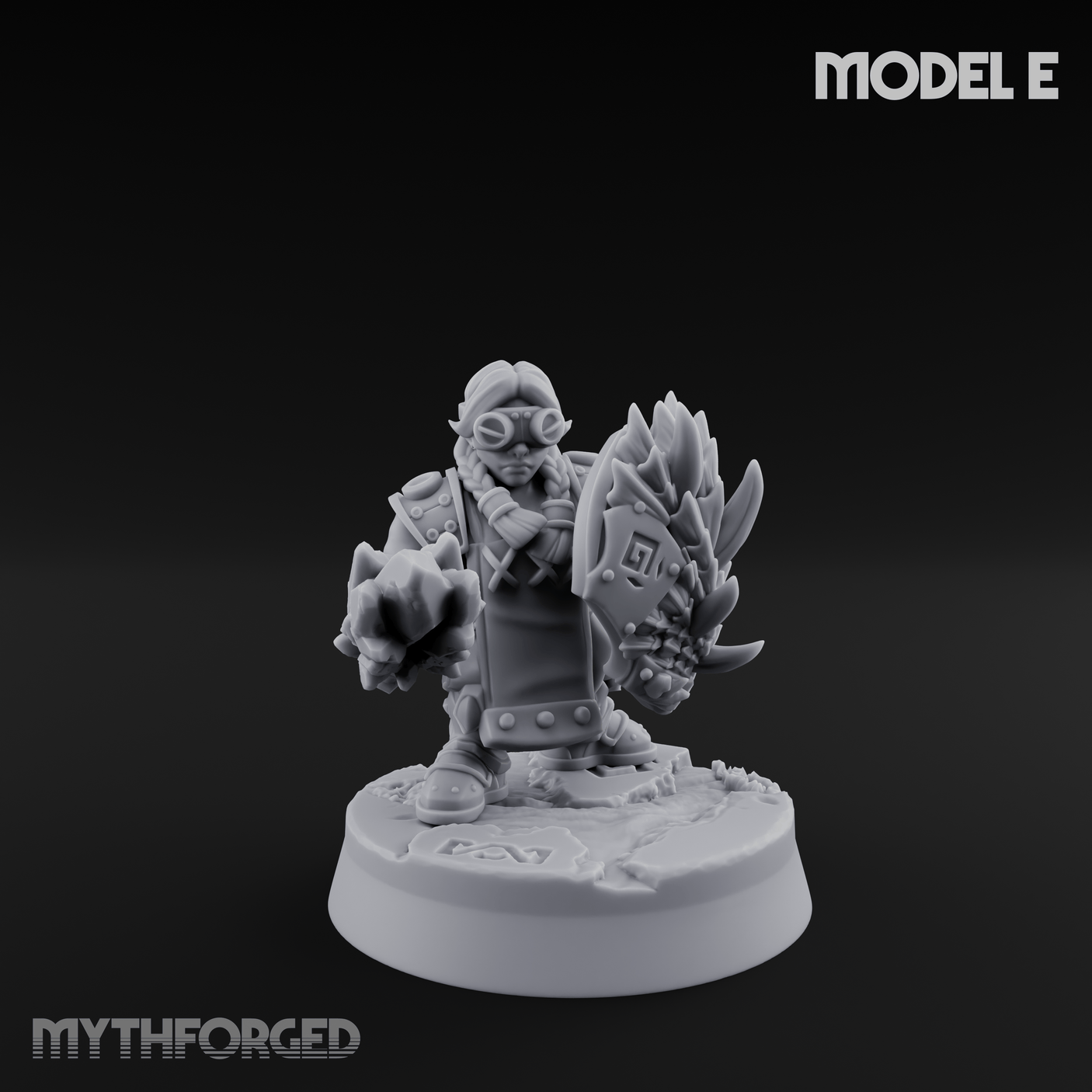 Smoke Venting Dwarf Gadgeteer Miniature for Dungeons and Dragons, Pathfinder or other TTRPGs