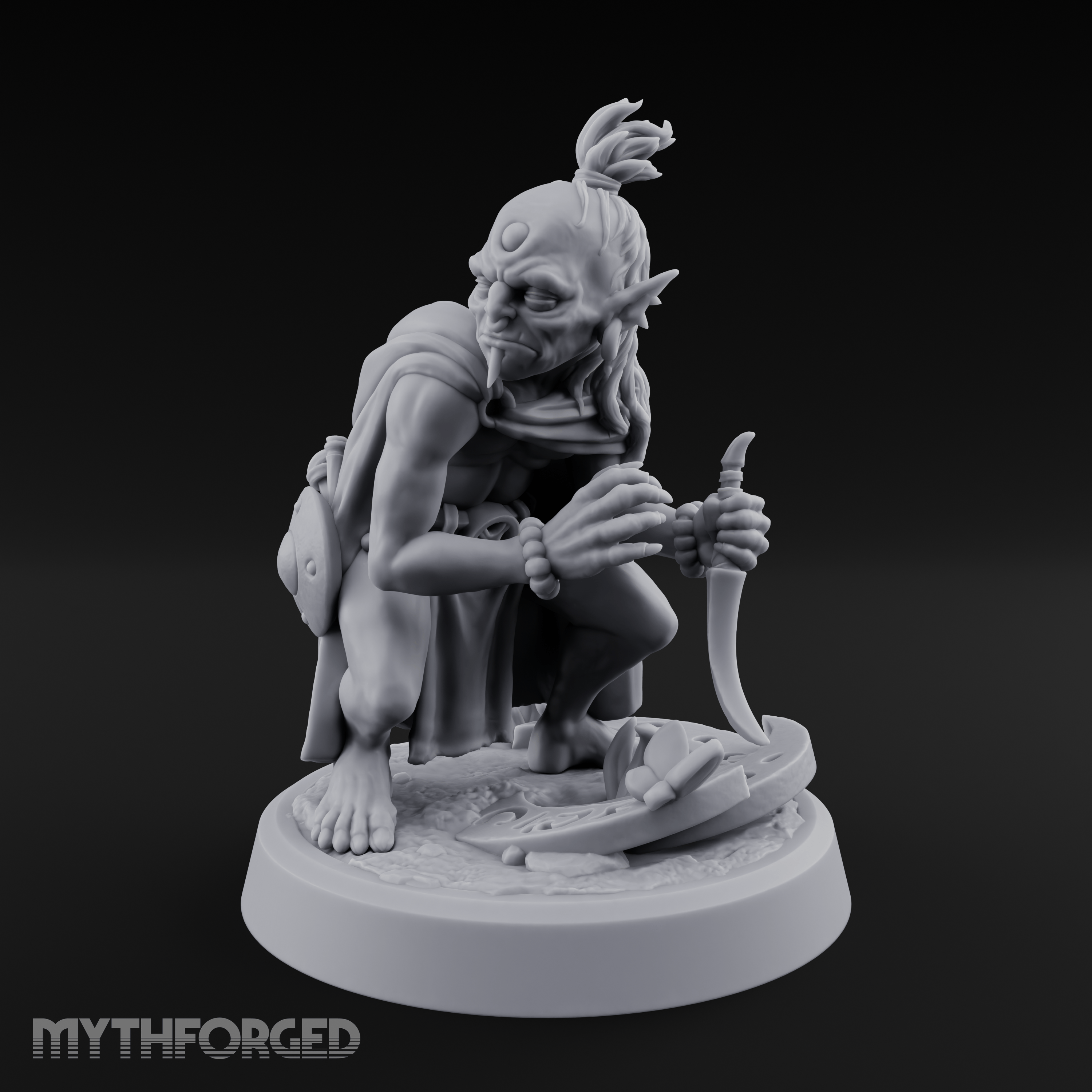 Crouching And Scheming Goblin Rogue Skulker