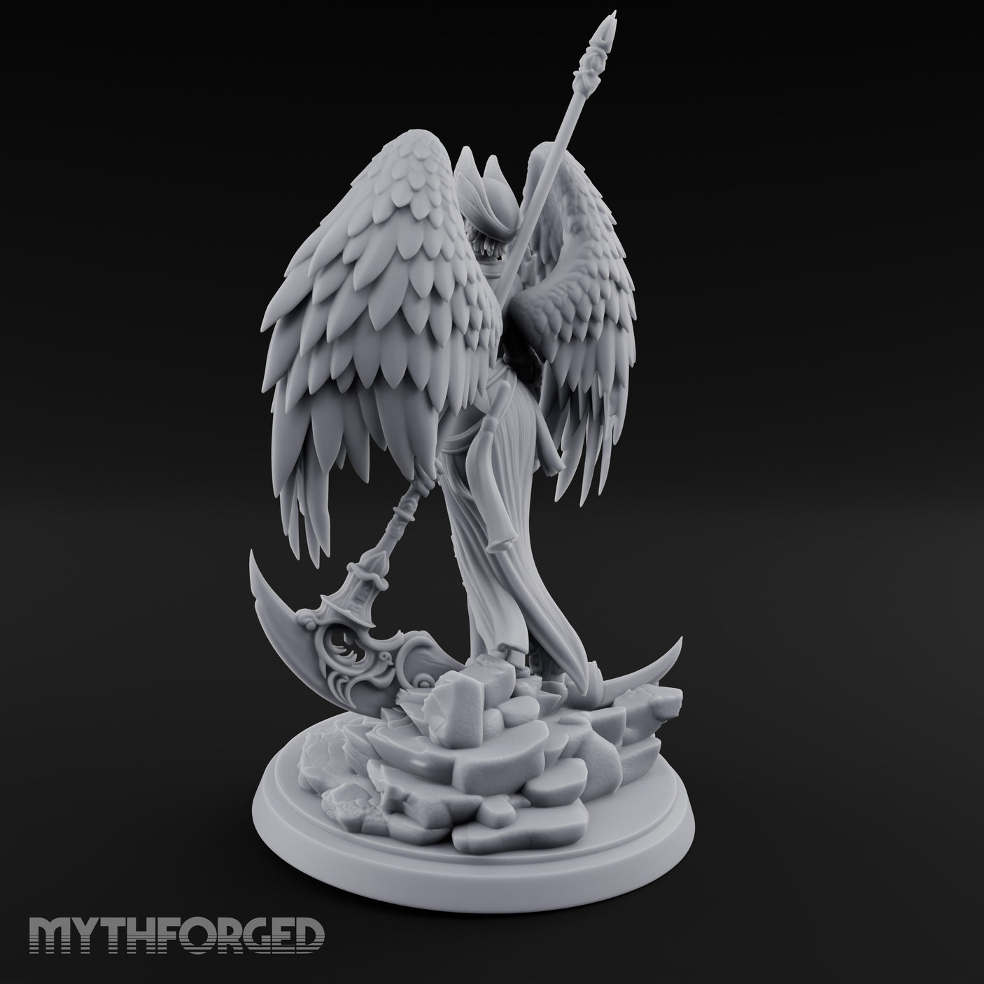 Spear Raised Scythe Trailing Angel Warrior gallery 11