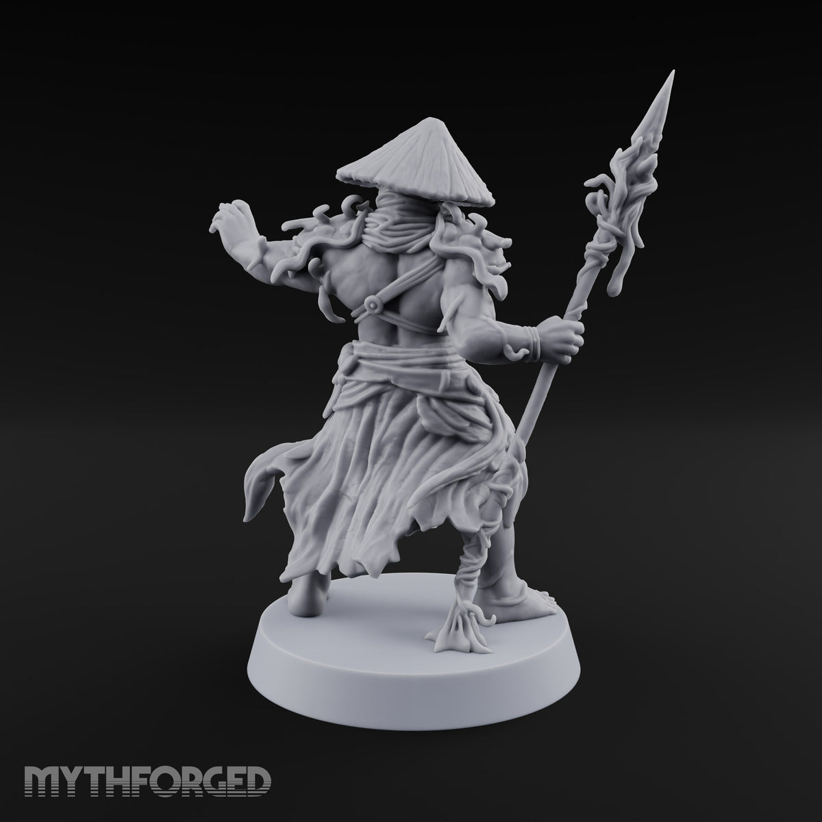Hat Low, Spear Lower Myconid Spear Warrior C