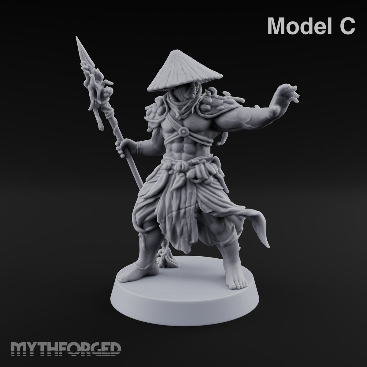 Hat Low, Spear Lower Myconid Spear Warriors — C