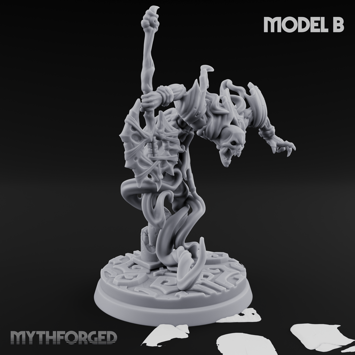 Clawing Through The Veil Specter Wraiths B Miniature for Dungeons and Dragons, Pathfinder or other TTRPGs
