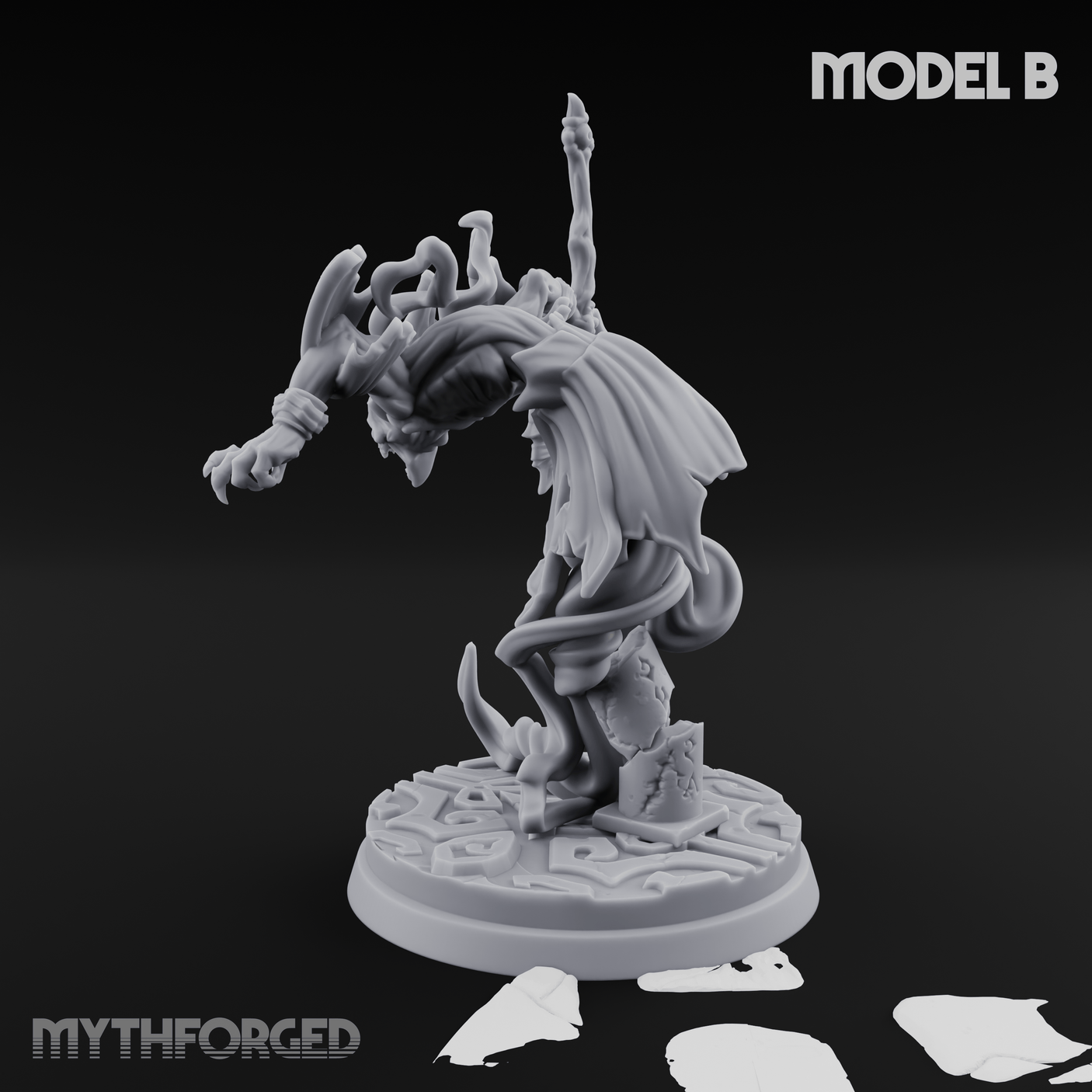 Clawing Through The Veil Specter Wraiths B Miniature for Dungeons and Dragons, Pathfinder or other TTRPGs