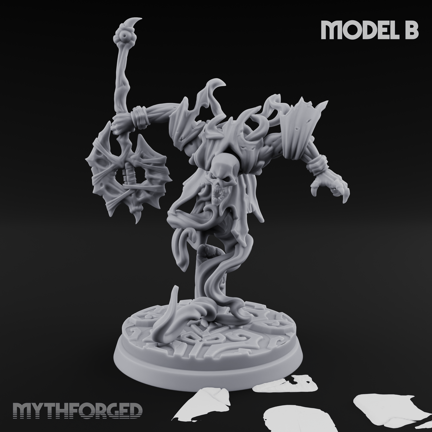 Clawing Through The Veil Specter Wraiths B Miniature for Dungeons and Dragons, Pathfinder or other TTRPGs
