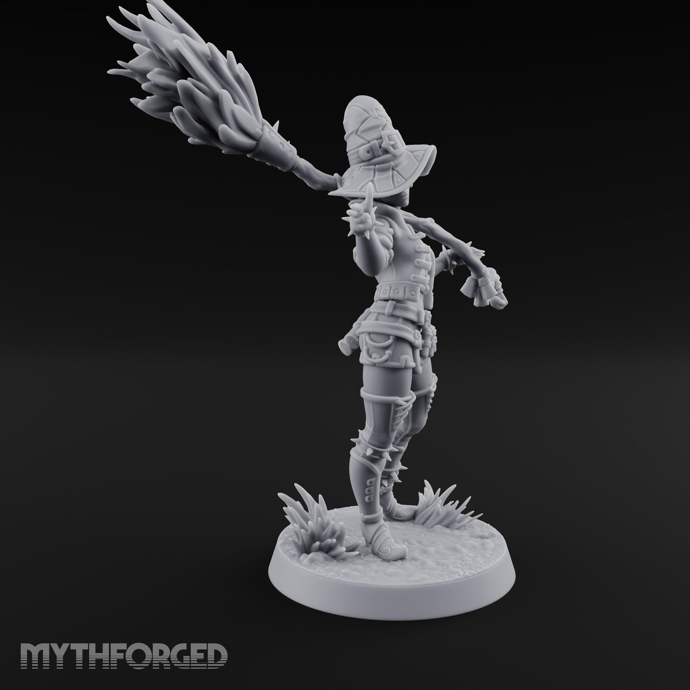 Spell Slinging Human Witch Miniature for Dungeons and Dragons, Pathfinder or other TTRPGs