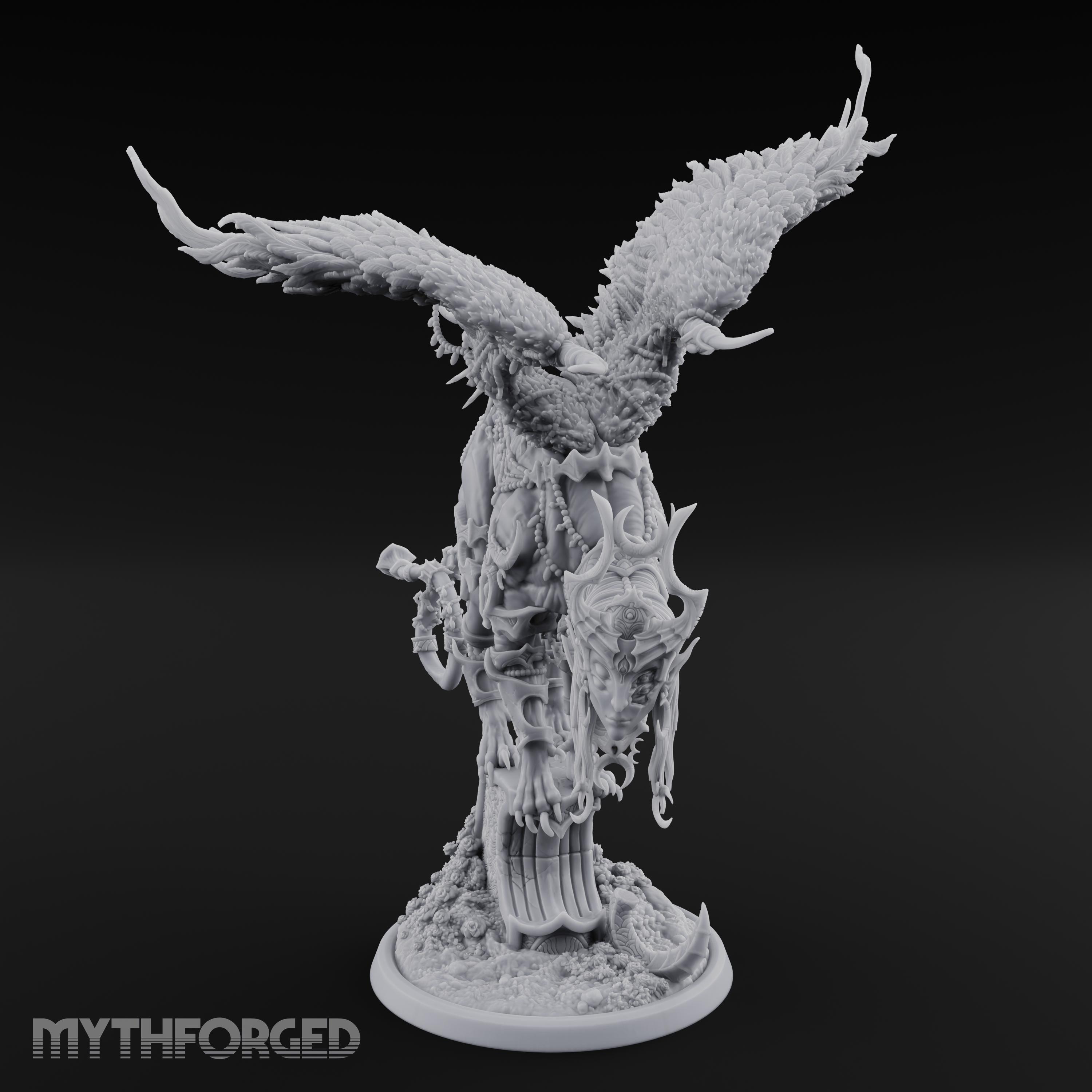 Wings Spread Wide Sphinx Ancient Guardian