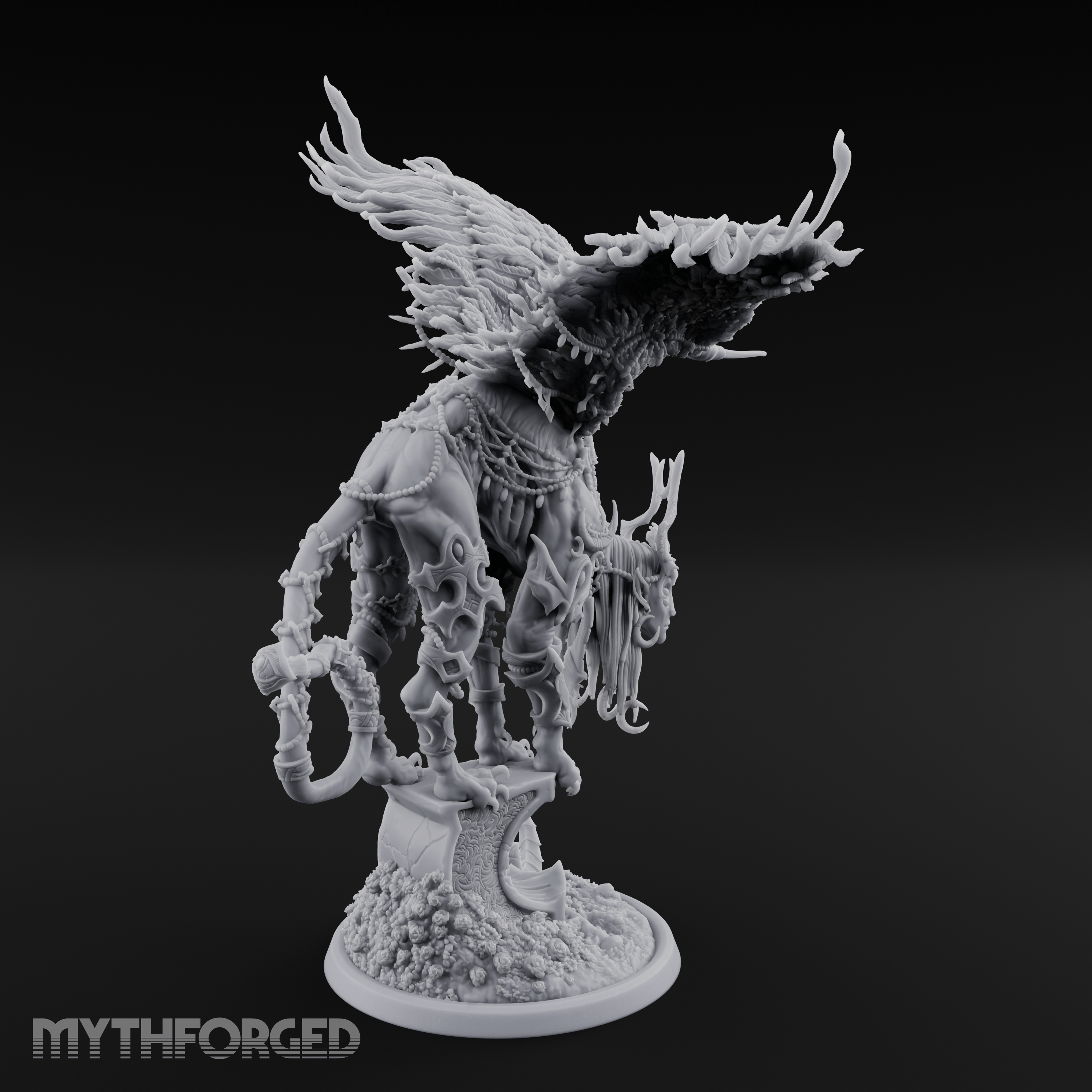 Wings Spread Wide Sphinx Ancient Guardian