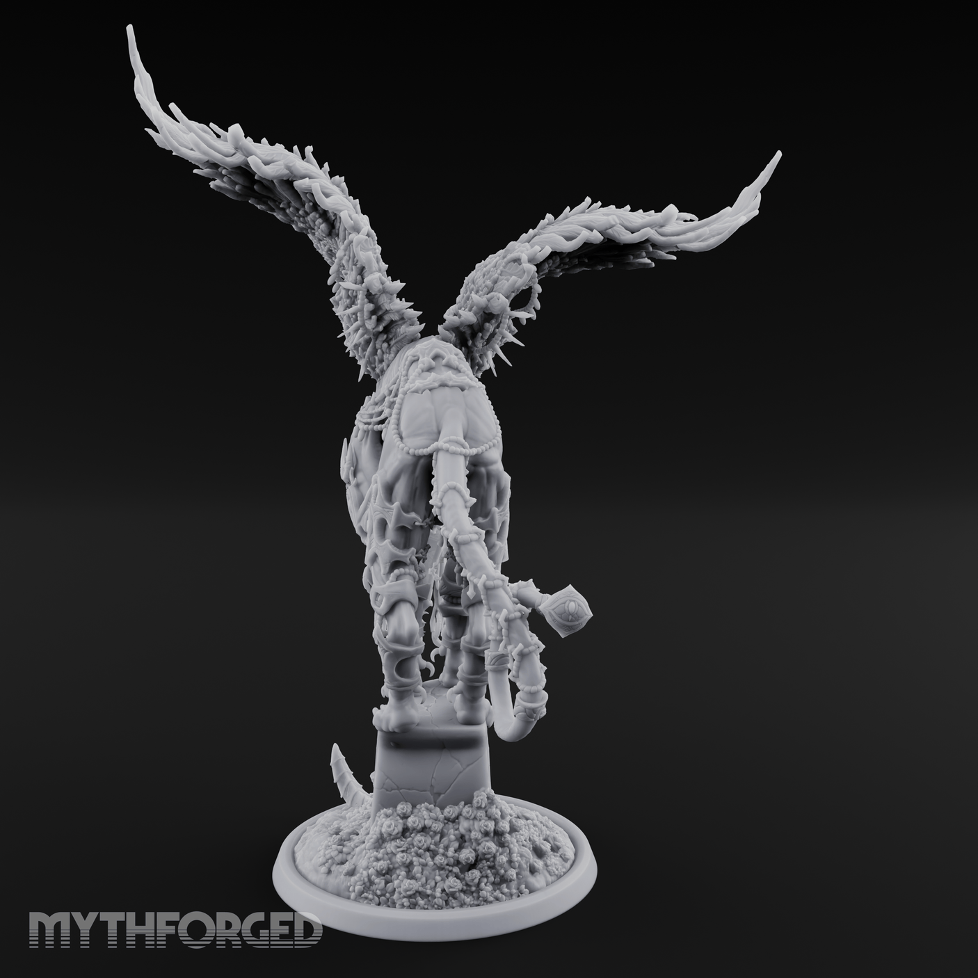 Wings Spread Wide Sphinx Ancient Guardian Miniature for Dungeons and Dragons, Pathfinder or other TTRPGs