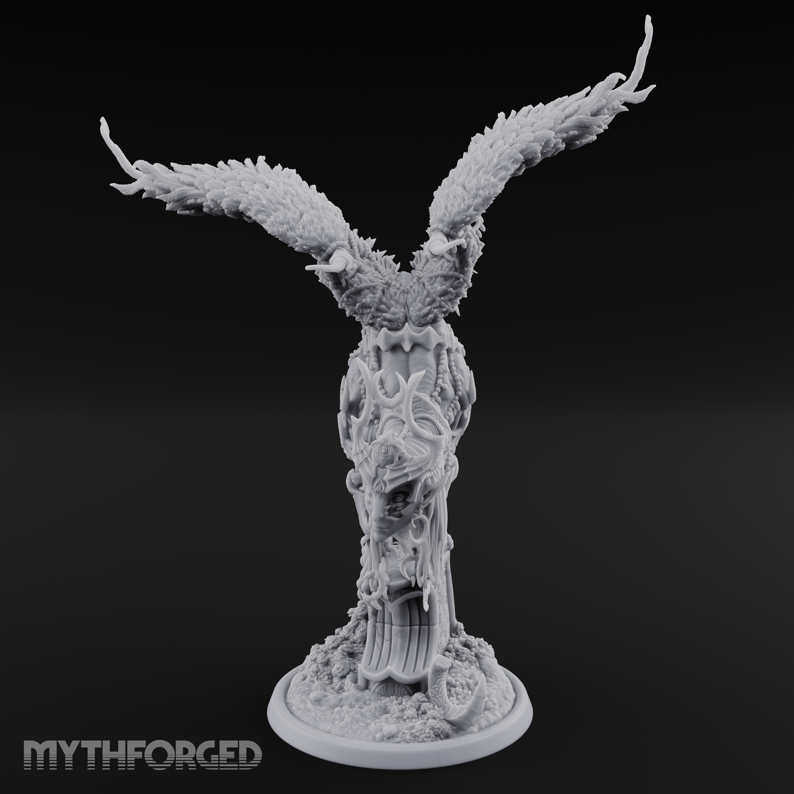 Wings Spread Wide Sphinx Ancient Guardian