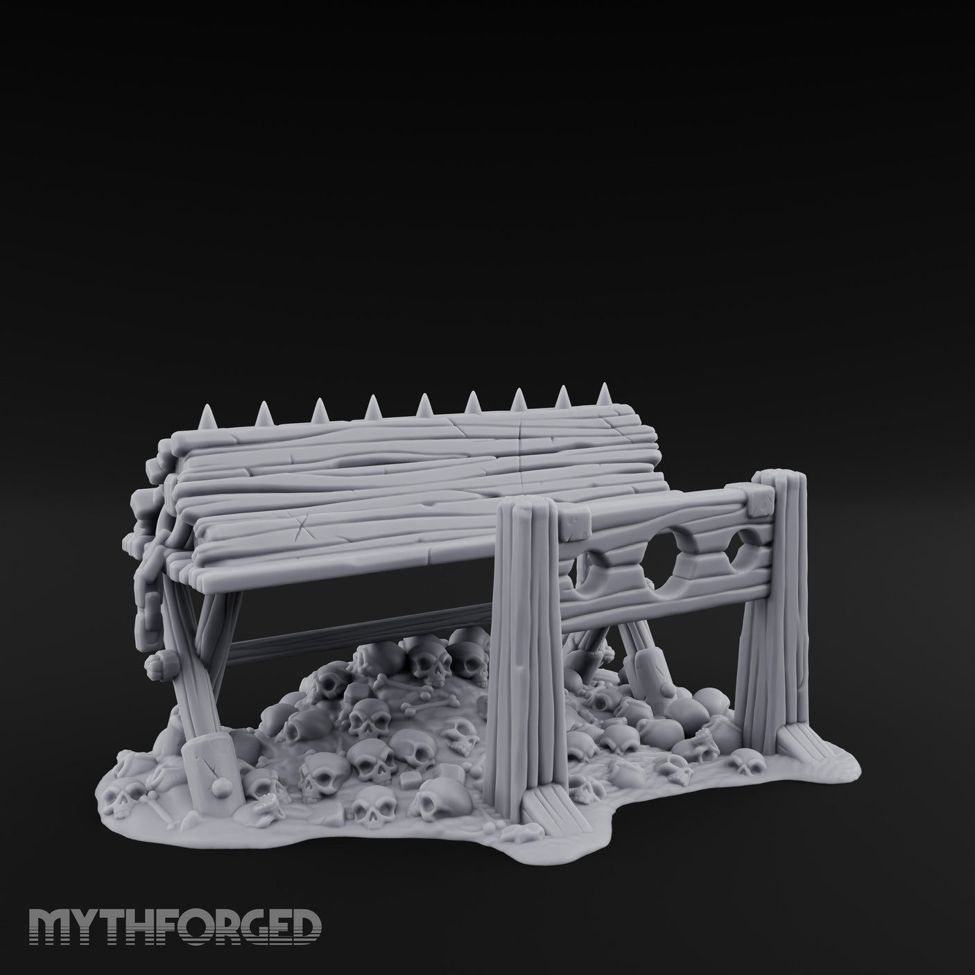 Spike-Crowned Skull-Heaped Spanish Donkey Torture Bench gallery 1