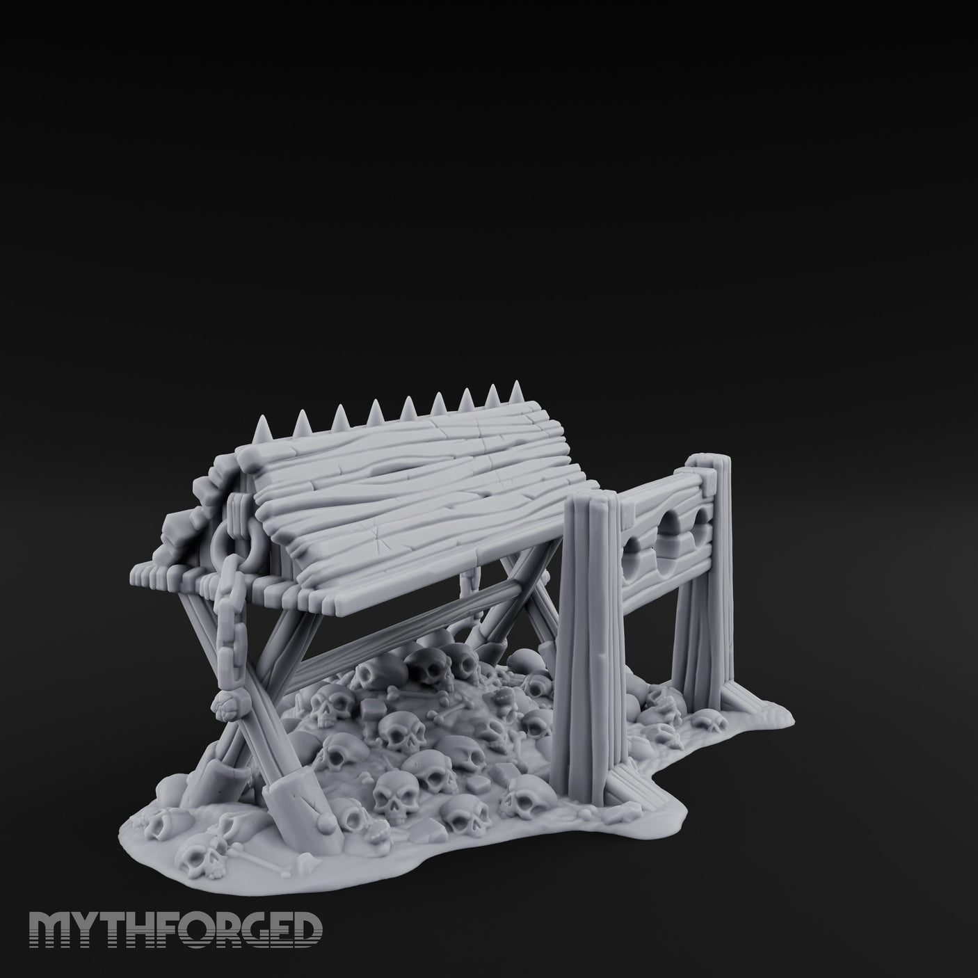 Spike-Crowned Skull-Heaped Spanish Donkey Torture Bench gallery 2