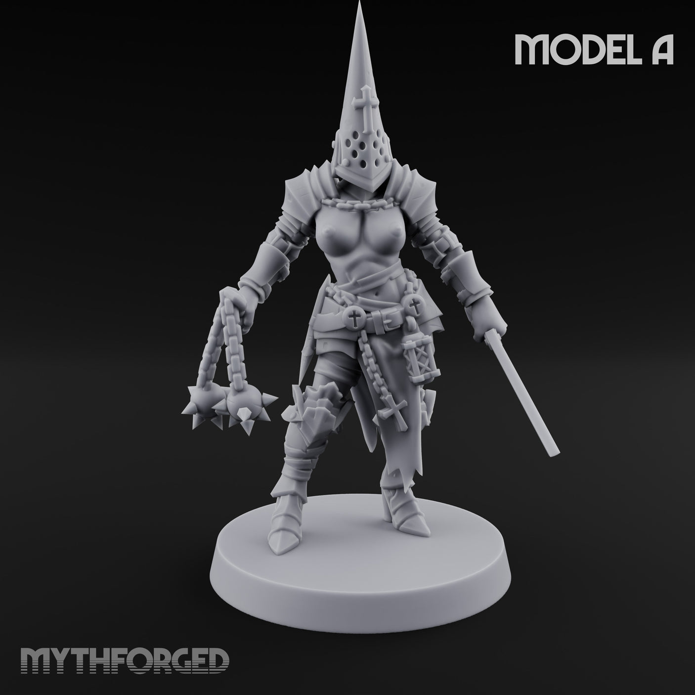 Spike Helmed Mace Swinging Anointed Warrior A gallery 1