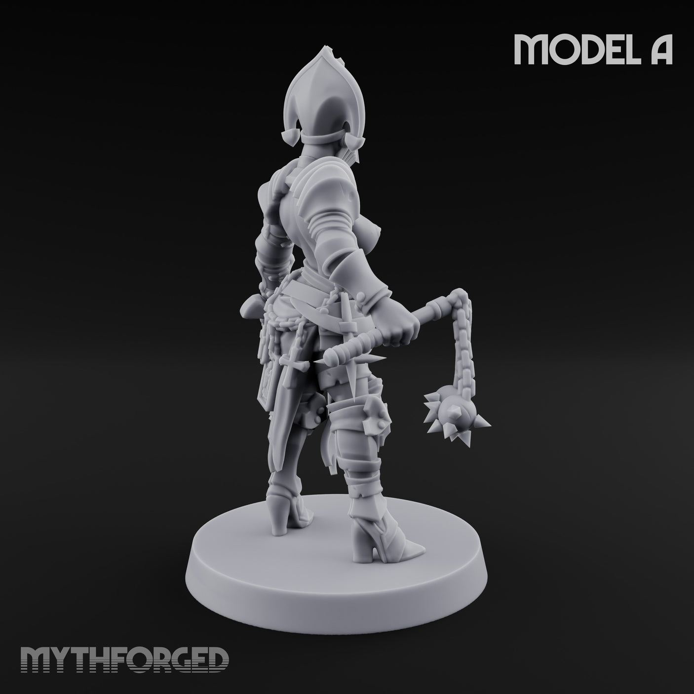 Spike Helmed Mace Swinging Anointed Warrior A gallery 16