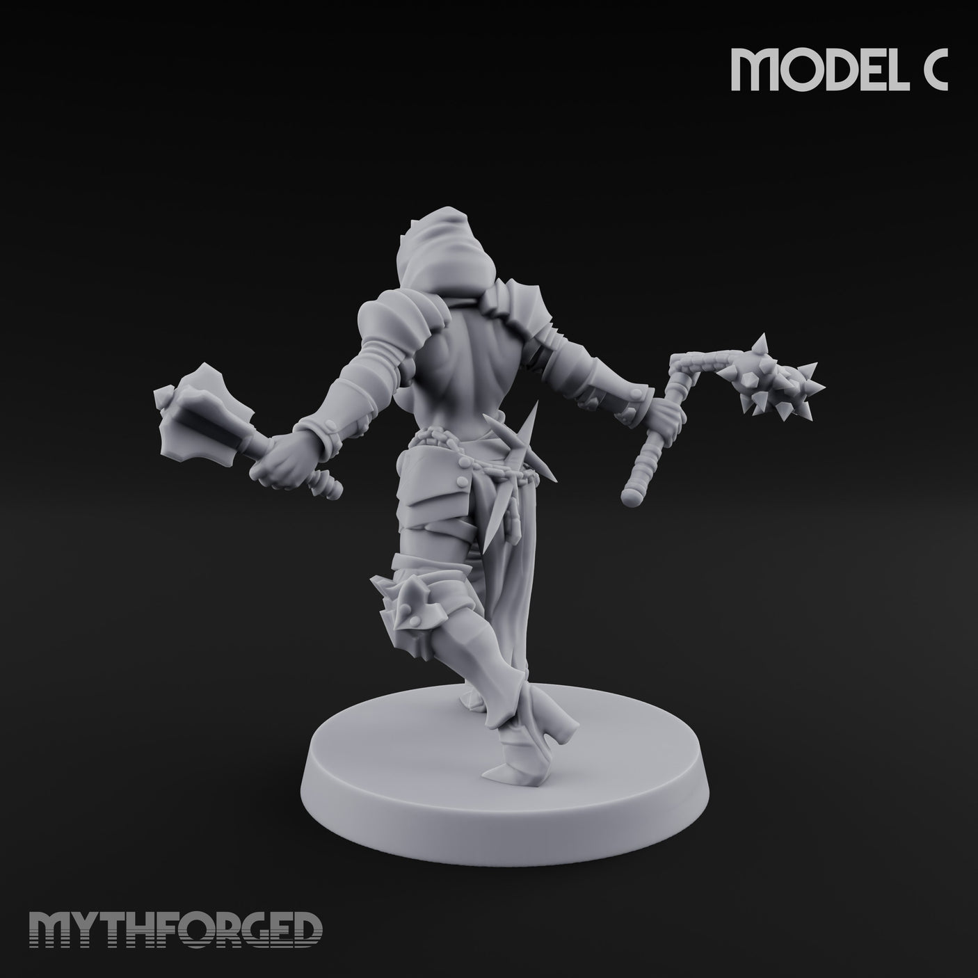 Spike Helmed Mace Swinging Anointed Warrior C gallery 23
