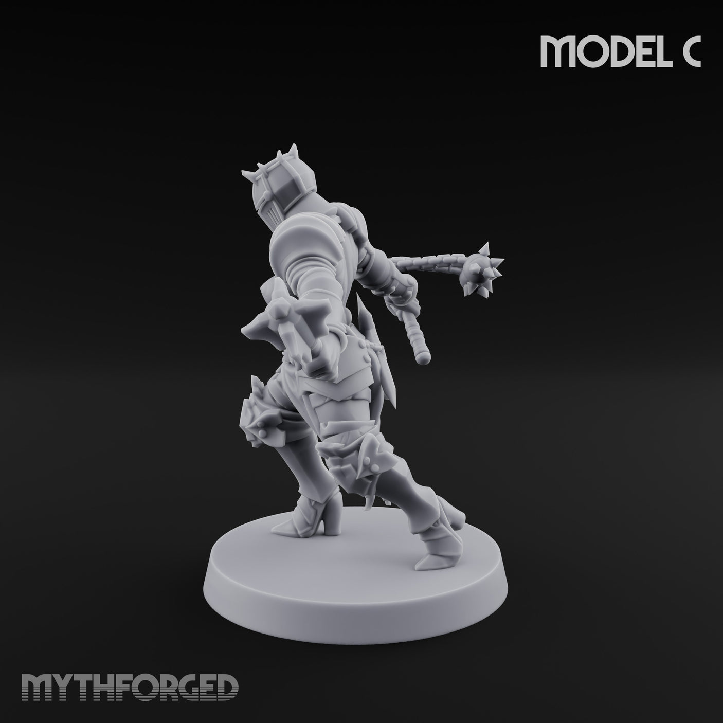 Spike Helmed Mace Swinging Anointed Warrior C gallery 26