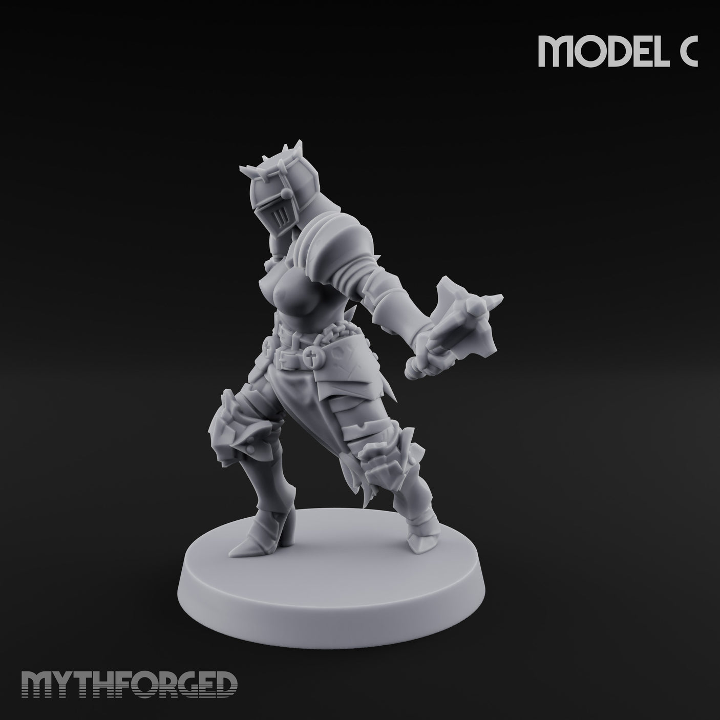 Spike Helmed Mace Swinging Anointed Warrior C gallery 30