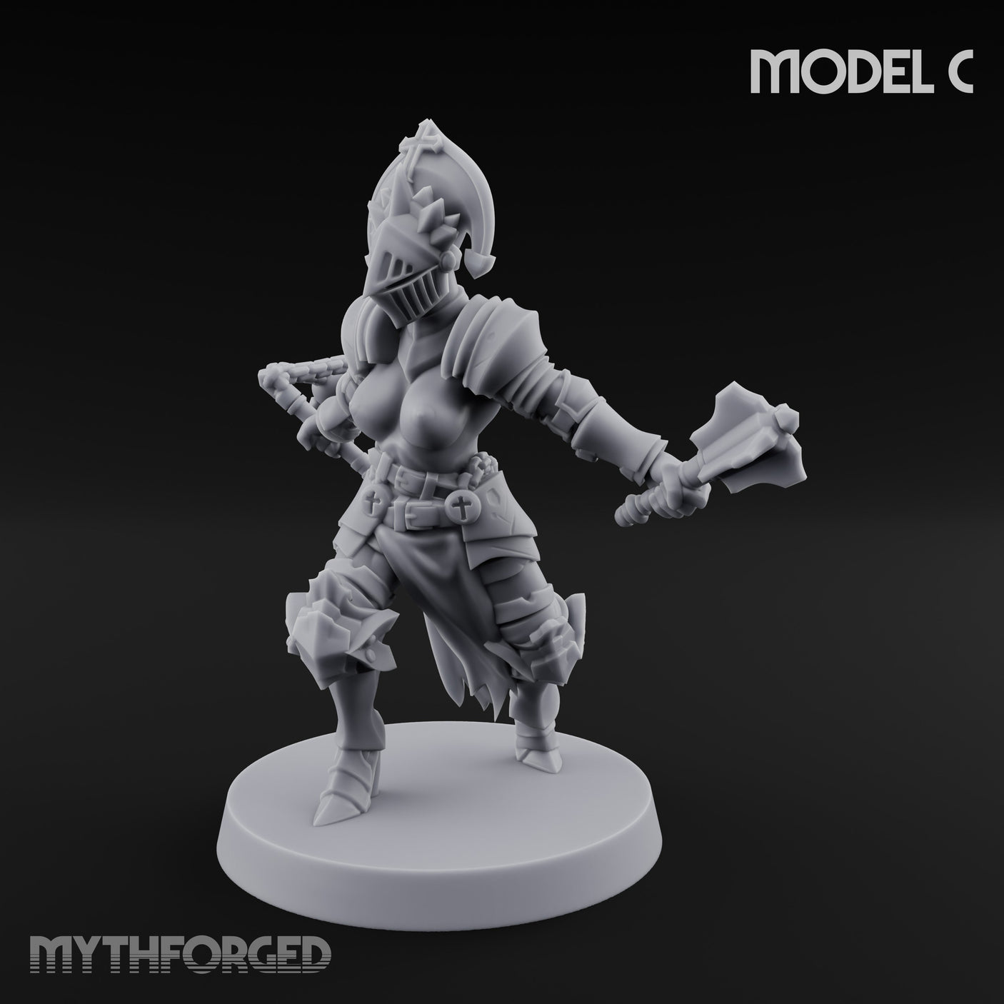 Spike Helmed Mace Swinging Anointed Warrior C gallery 36