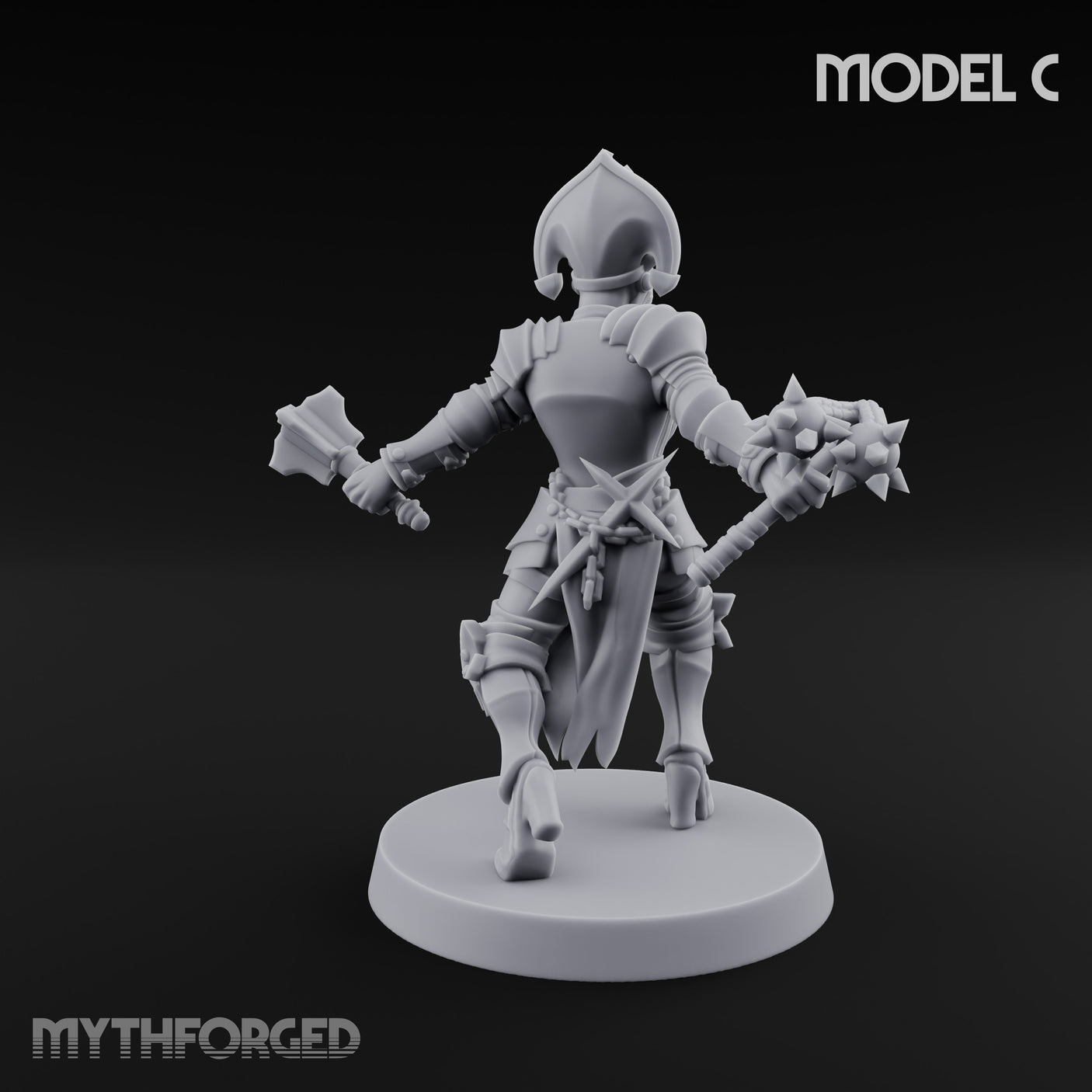 Spike Helmed Weapon Wielding Stigmatic Nun C gallery 20